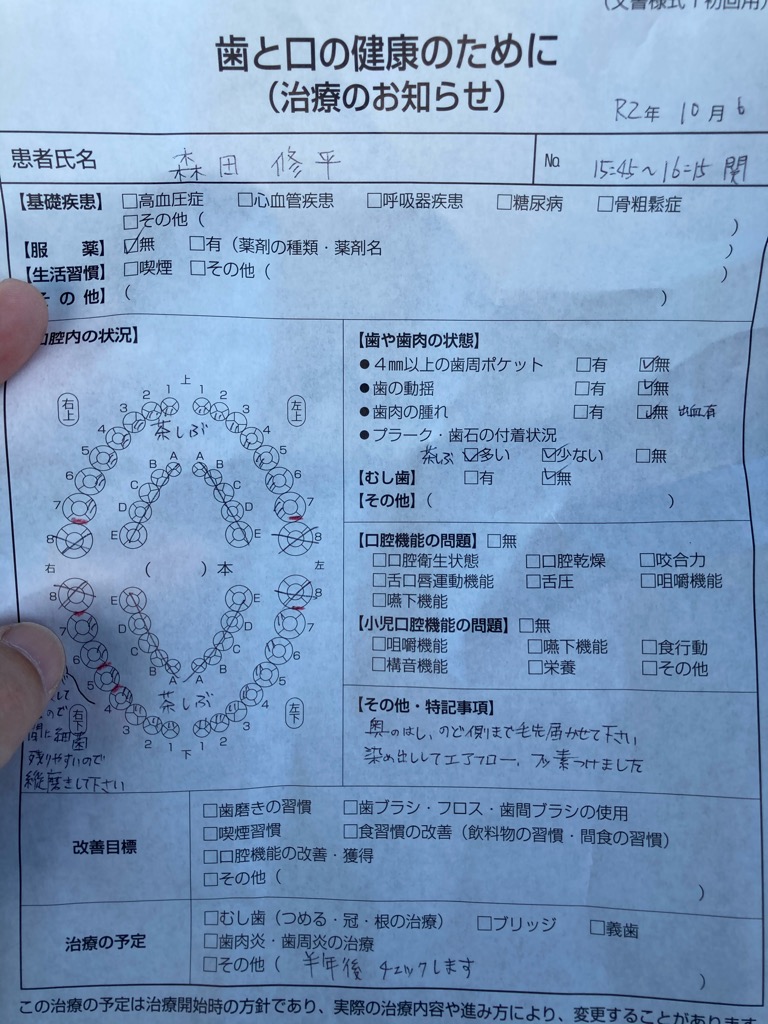 歯の定期検診