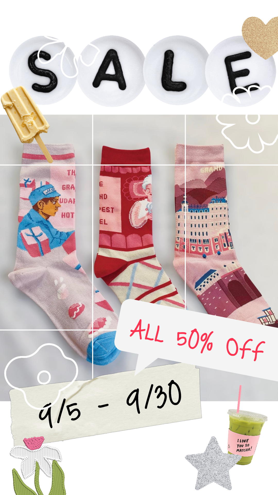 (終了)【9/5-9/30 】ALL 50%OFF 感謝祭開催!