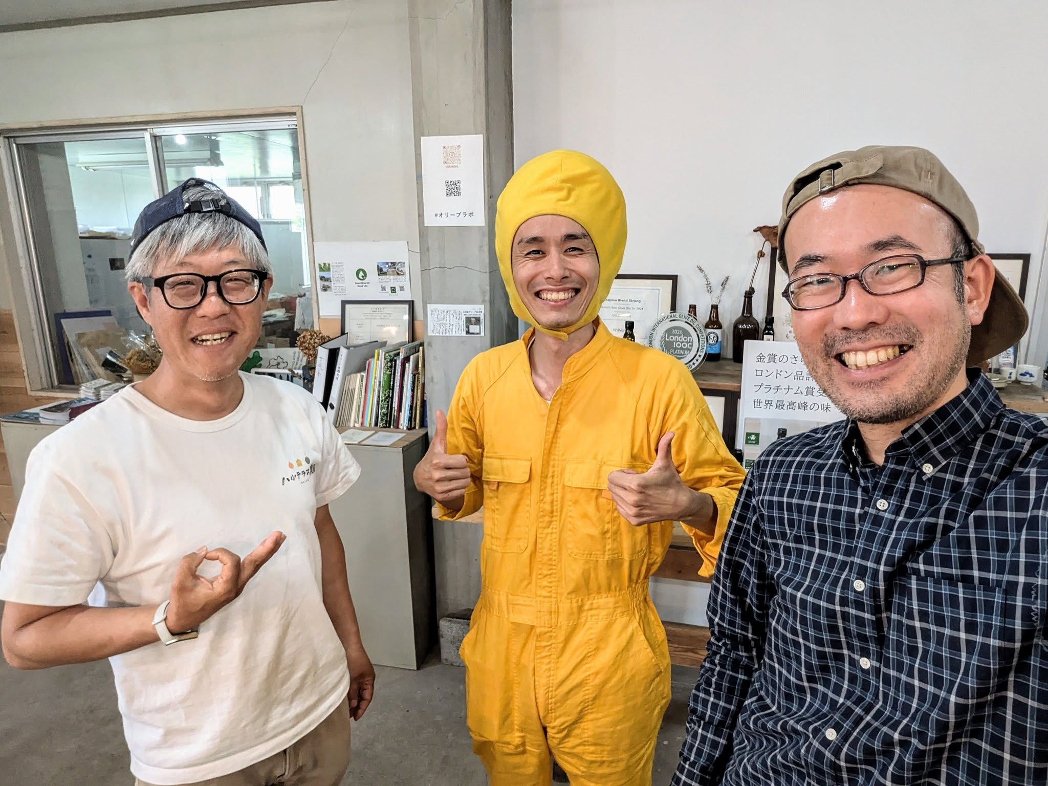 レモ兄がオリーブラボに来てくれました