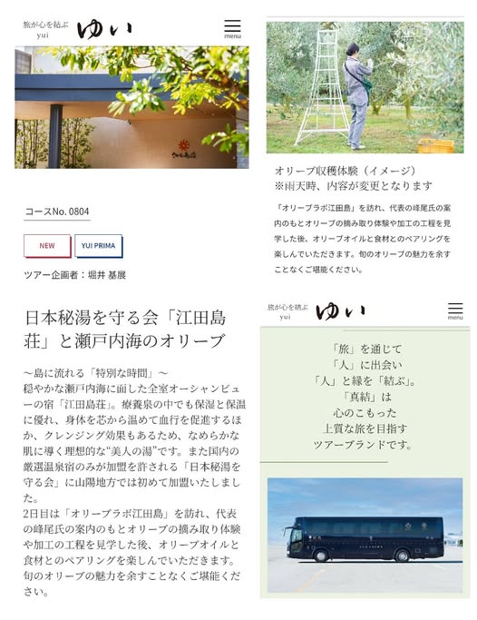 秋のオリーブツアー（兵庫発）