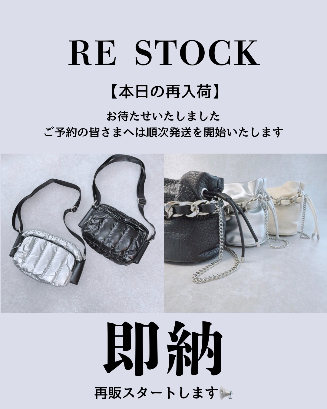 【本日の再入荷】