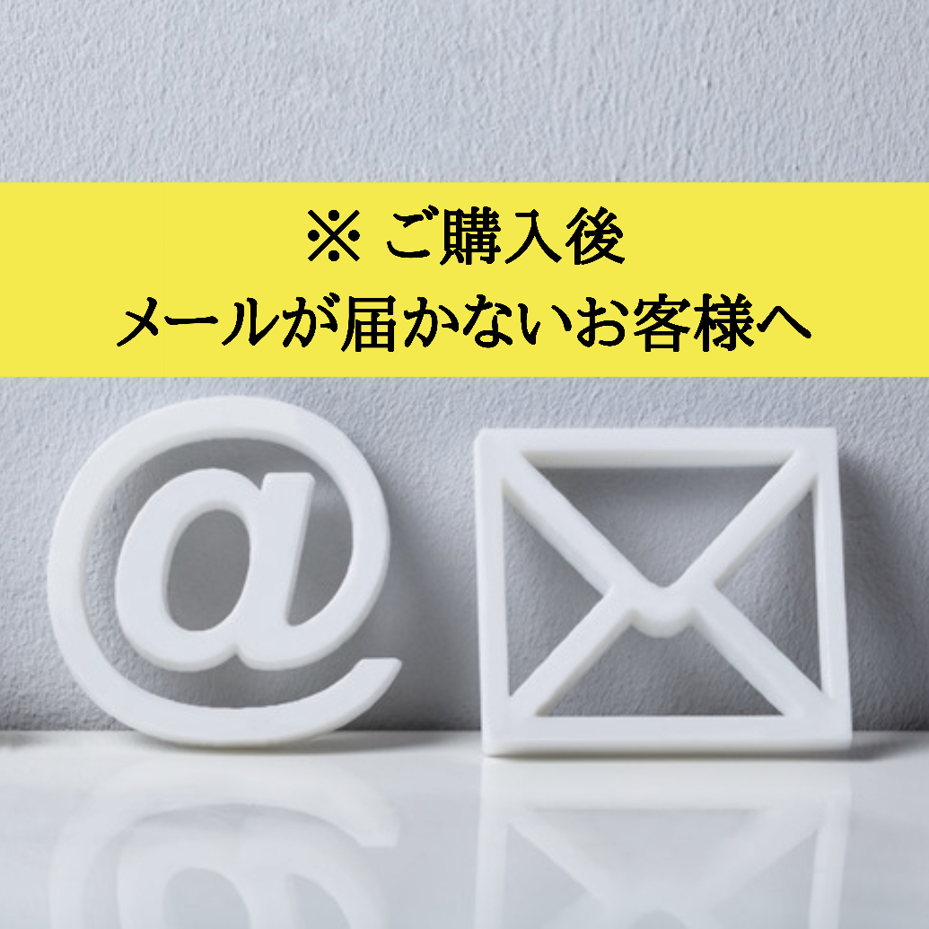【重要】ご購入後に自動メールが届かないお客様向けのご案内