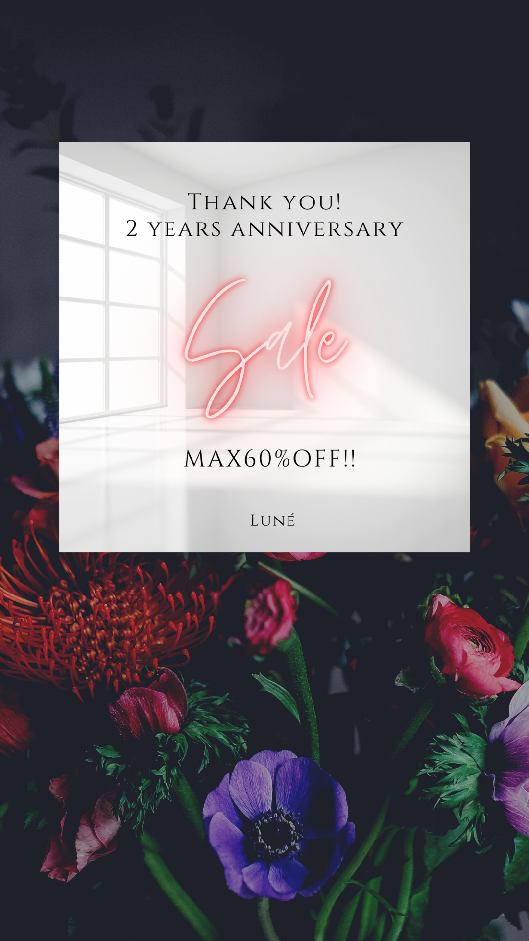 【SALE】\ Thank you! /  2 years anniversary