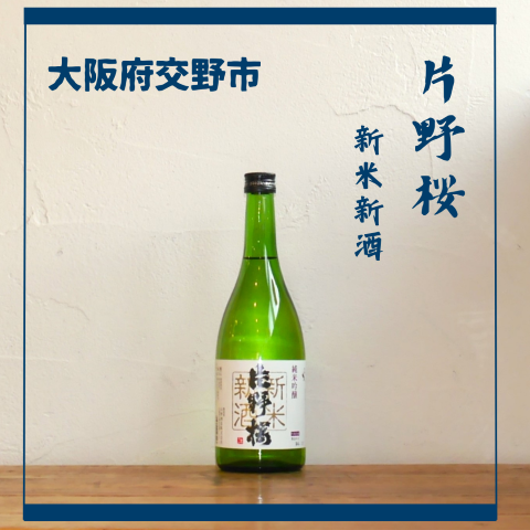 【大阪の日本酒/新酒しぼりたて】片野桜 純米吟醸 新米新酒 好評販売中