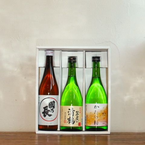 【お酒ギフト/リニューアル】〈大阪の日本酒 純米酒 飲み比べギフト〉大阪・酒蔵3蔵さんの純米飲み比べ