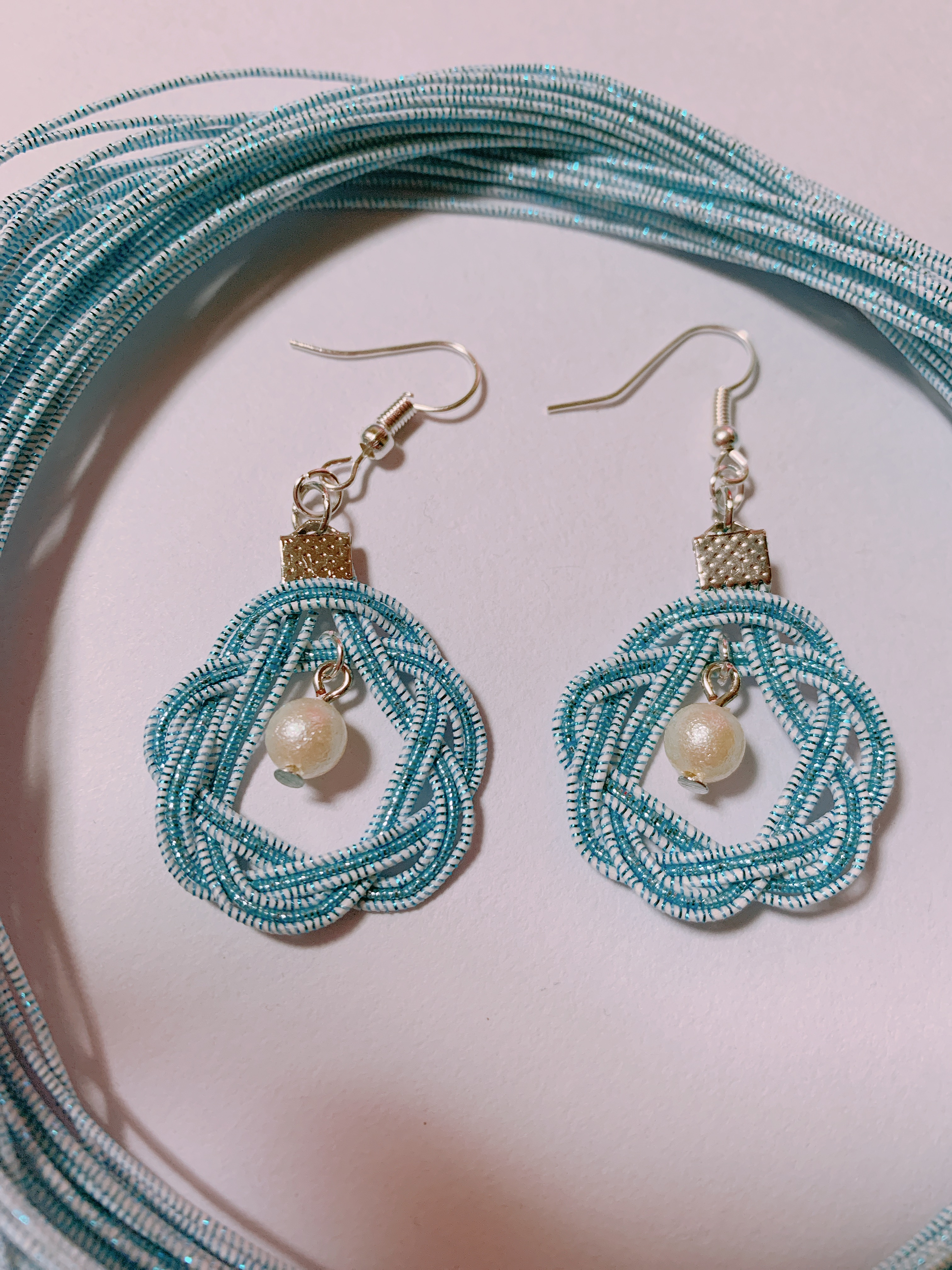 《水引細工》雨ひとしずく ピアス イヤリング