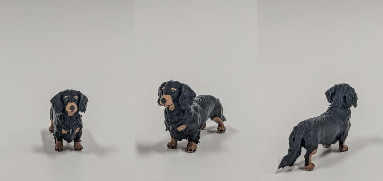 【制作事例】ミニチュアダックスフンドのペットフィギュア｜3Dプリント制作