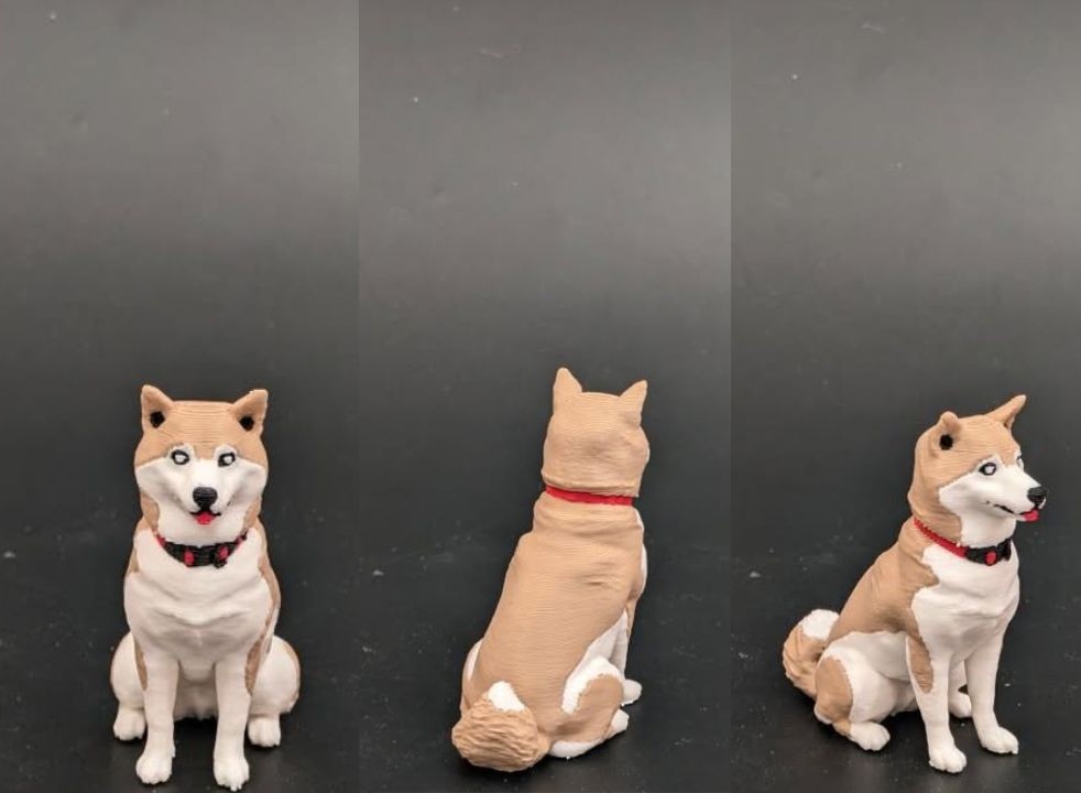【制作事例】柴犬のオーダーメイドペットフィギュア｜3Dプリント制作