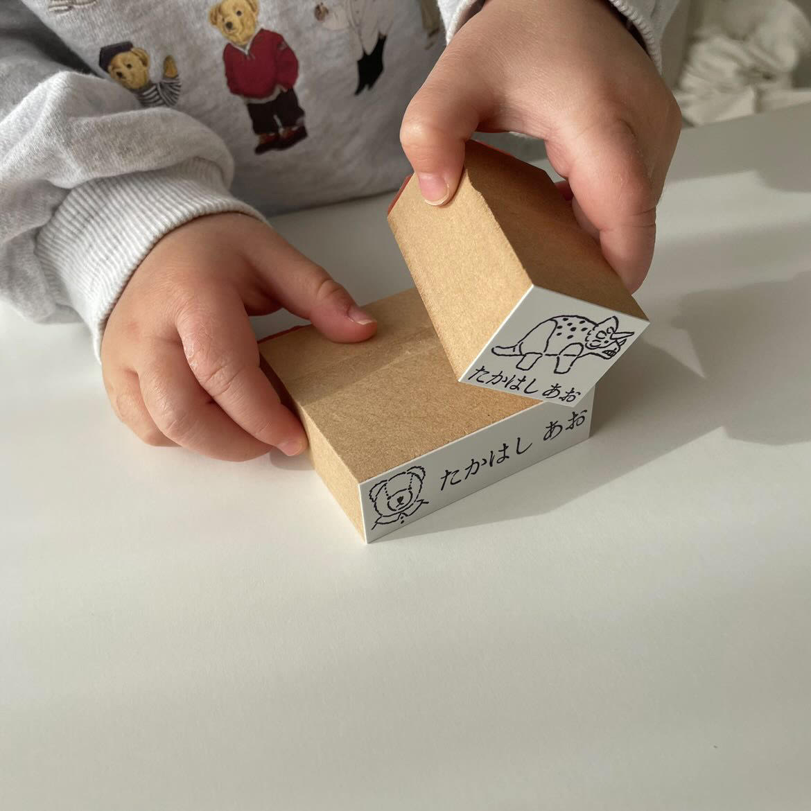 【入園準備】名前付けがラクになる！子どもが自分で分かる“イラスト入りお名前スタンプ”の魅力と選び方
