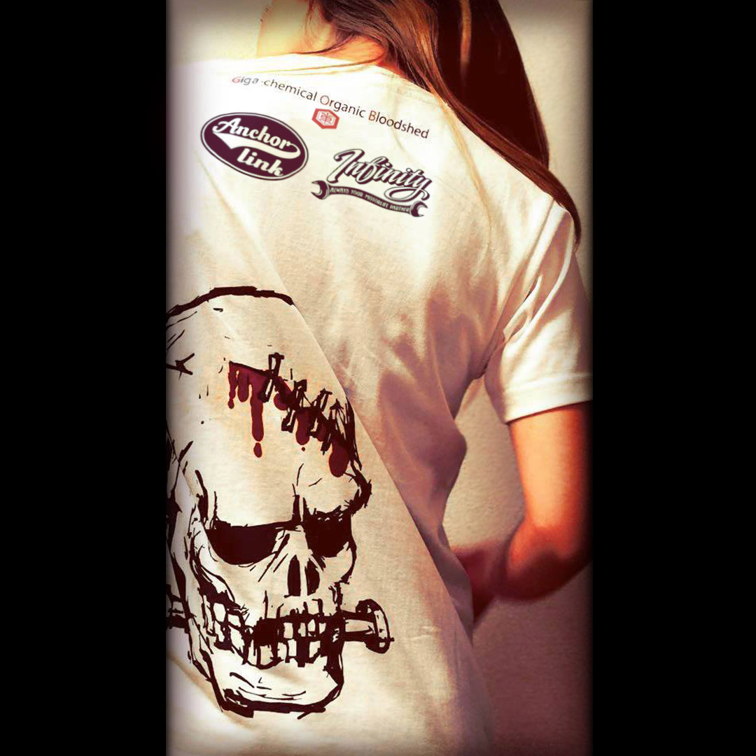 Giga-chemical Organic BloodshedのオリジナルTシャツ　本日より販売開始