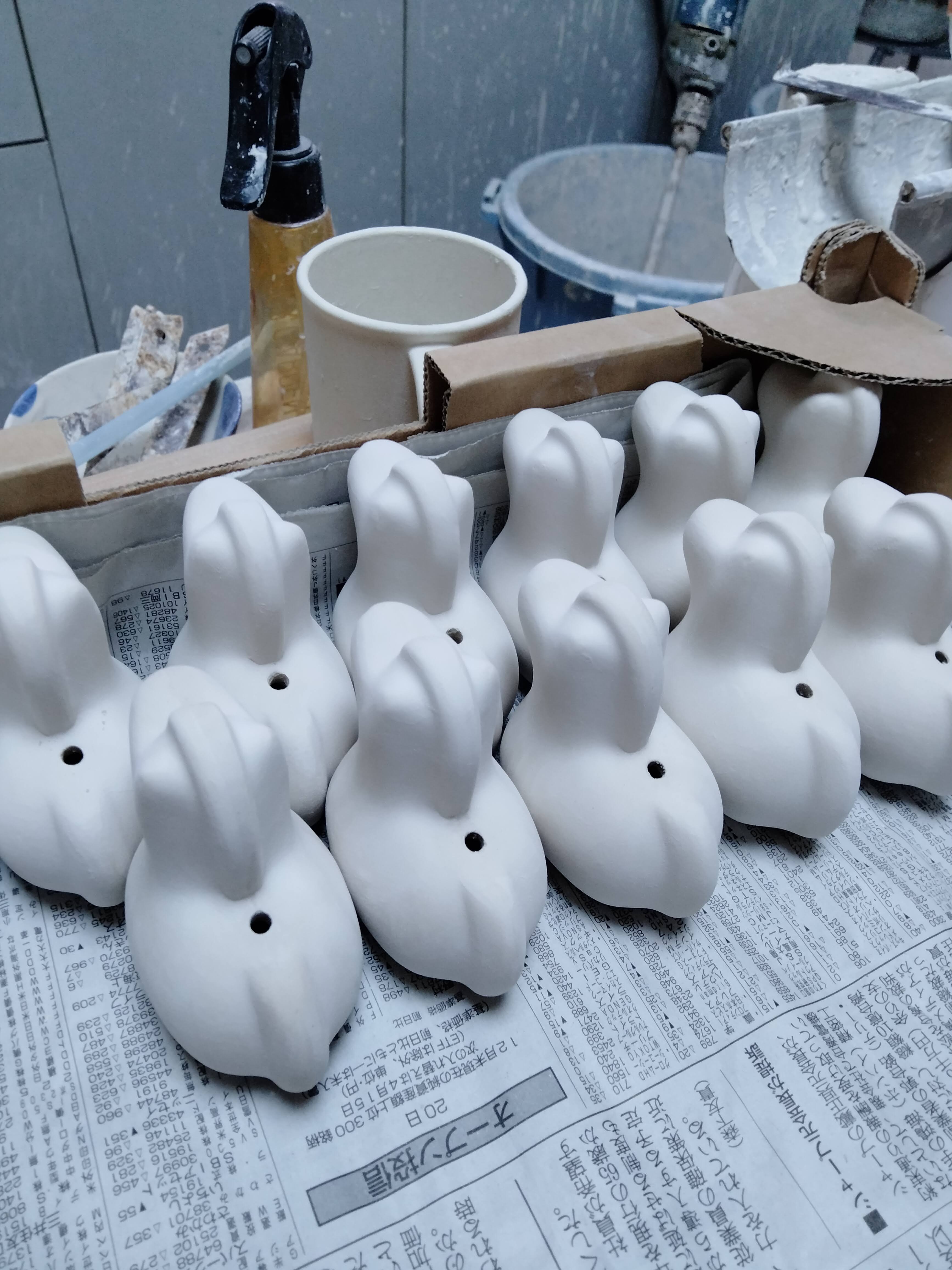午年の絵付け用土鈴、ご注文受付中です