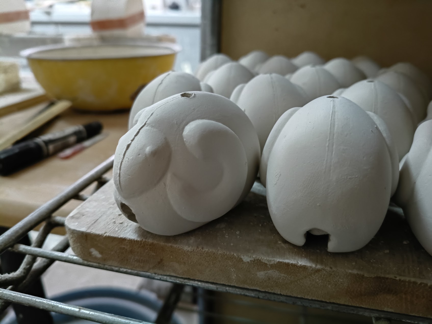 未年土鈴の制作中です