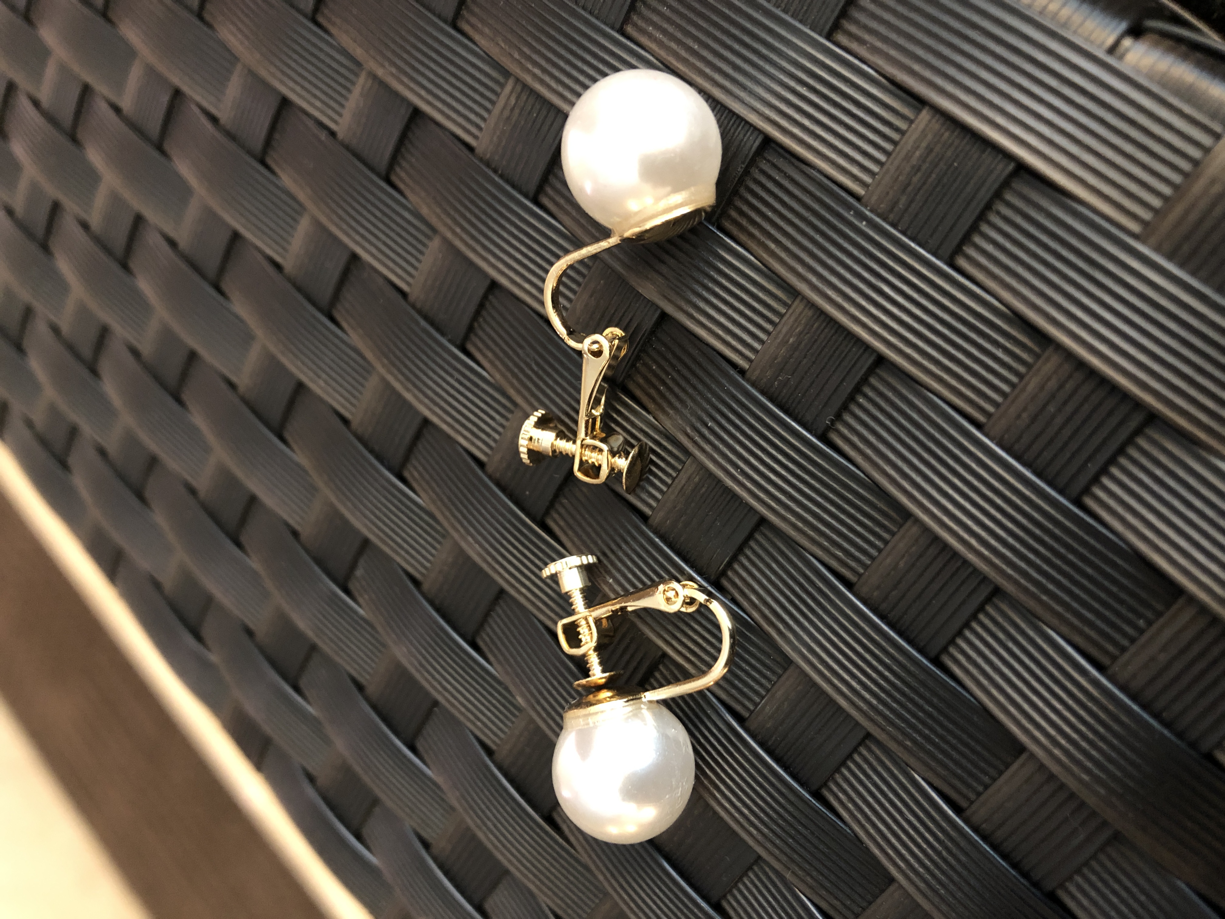 初のイヤリングアップしました。式典にも