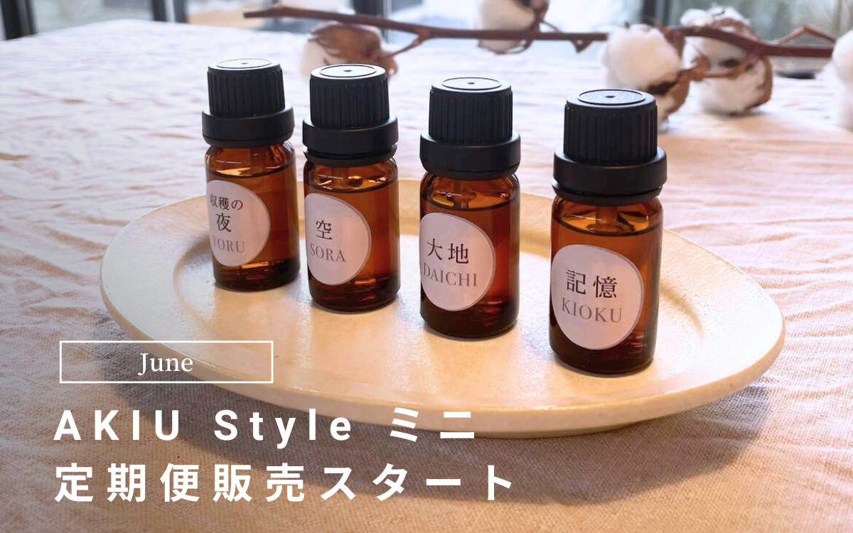 【NEWS】AKIU Styleミニ　定期便Start！