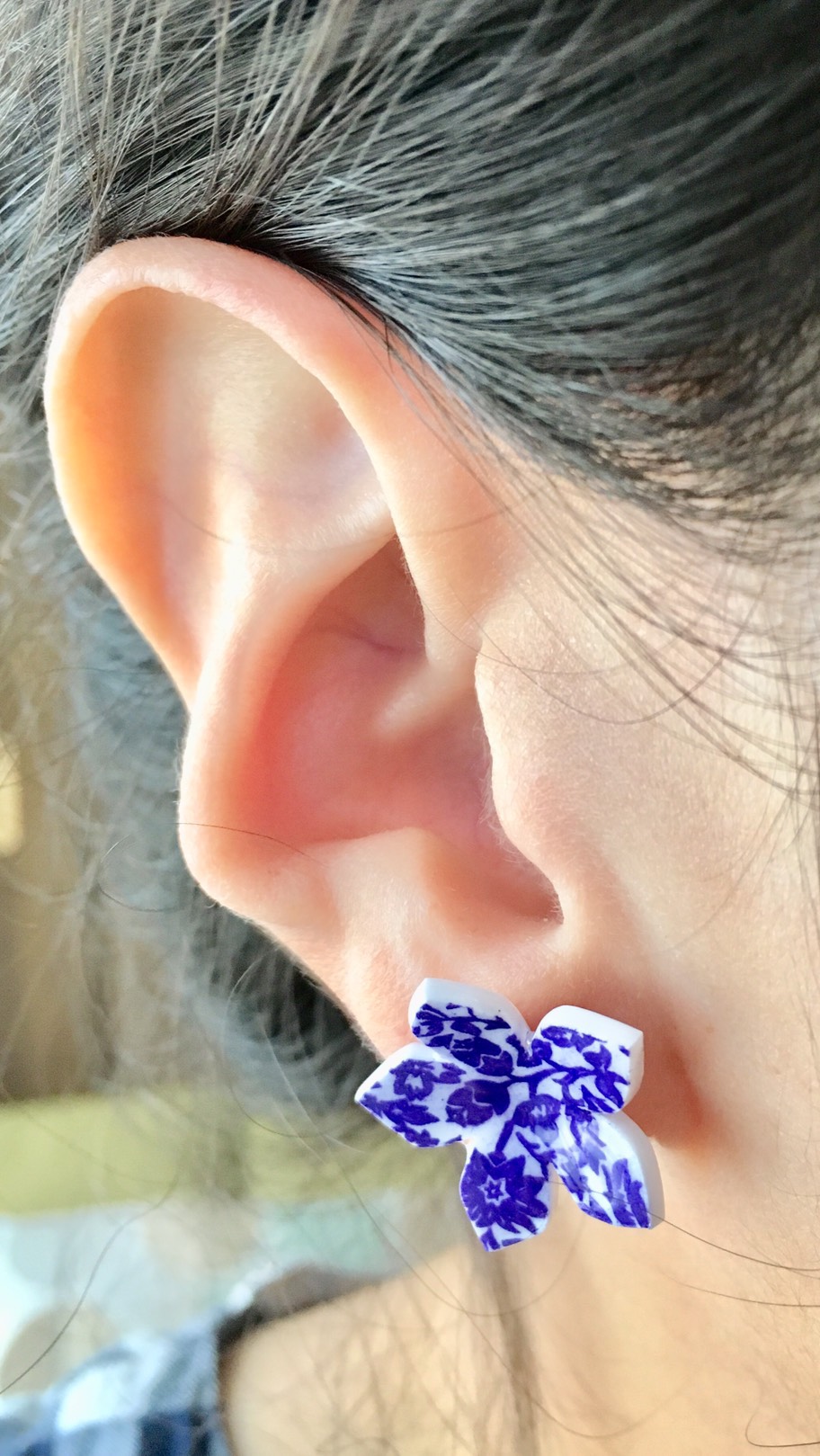 陶器風ピアス！！