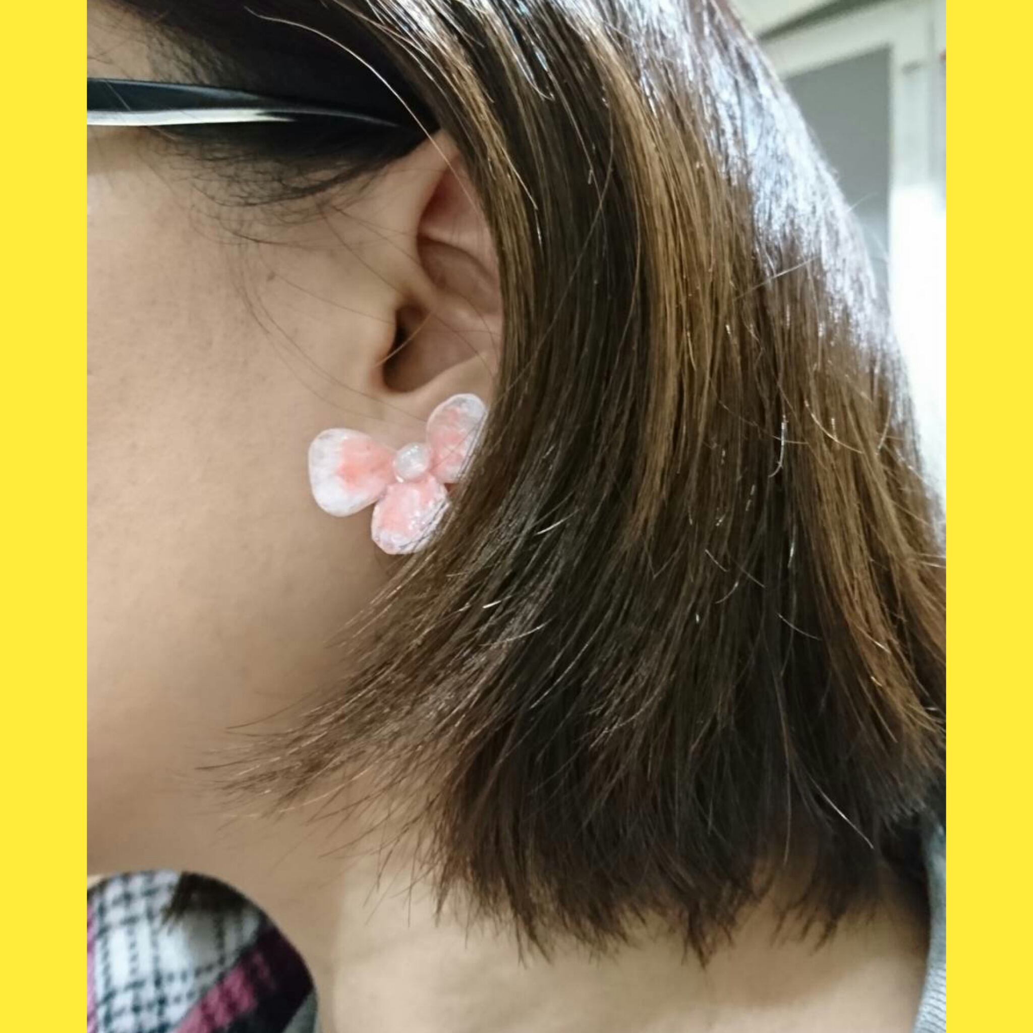 春らしいイヤリング🌸