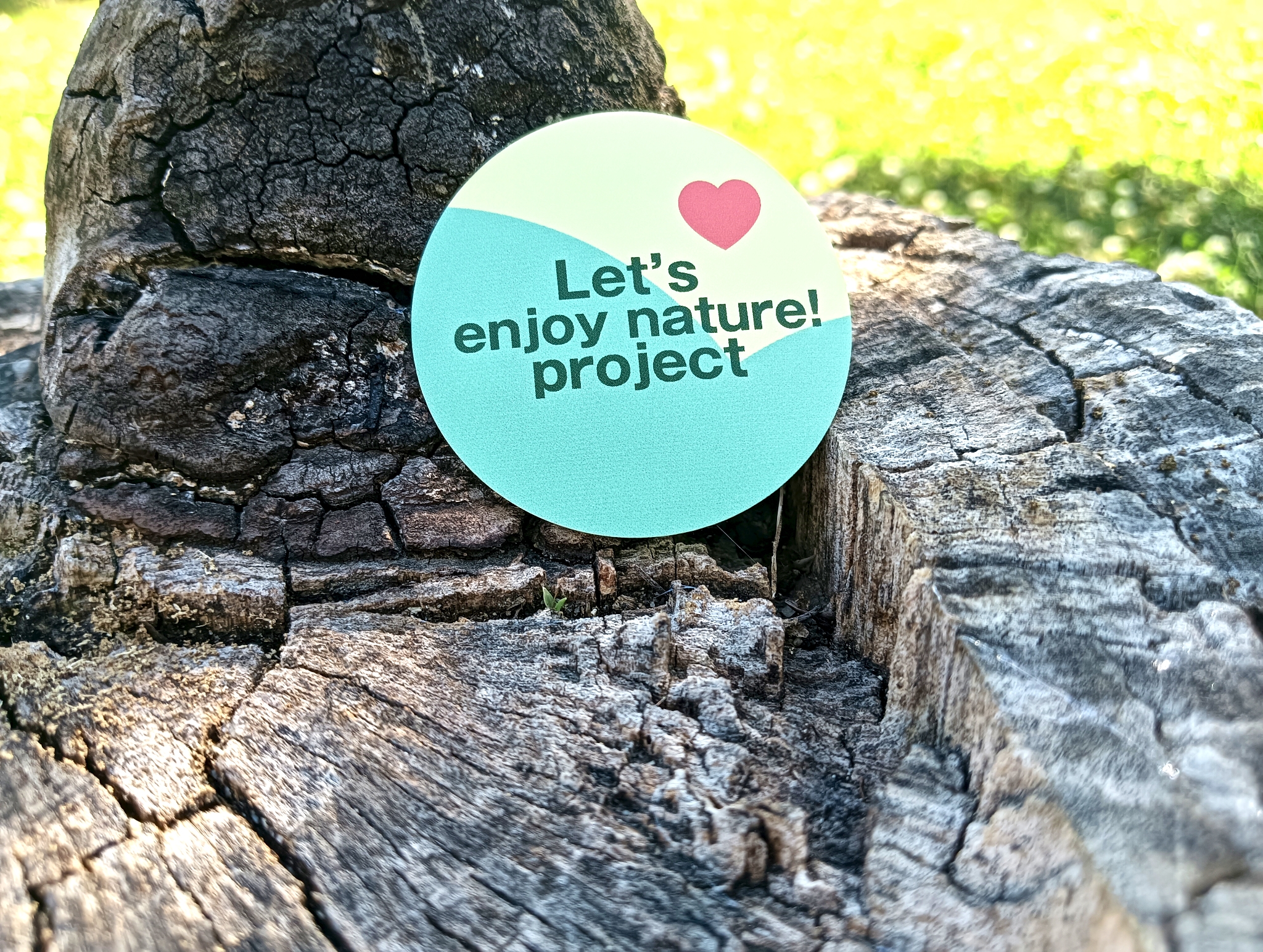 ◎　Let's enjoy nature!　project　◎ ⑤　スッテカーを配布しています😊