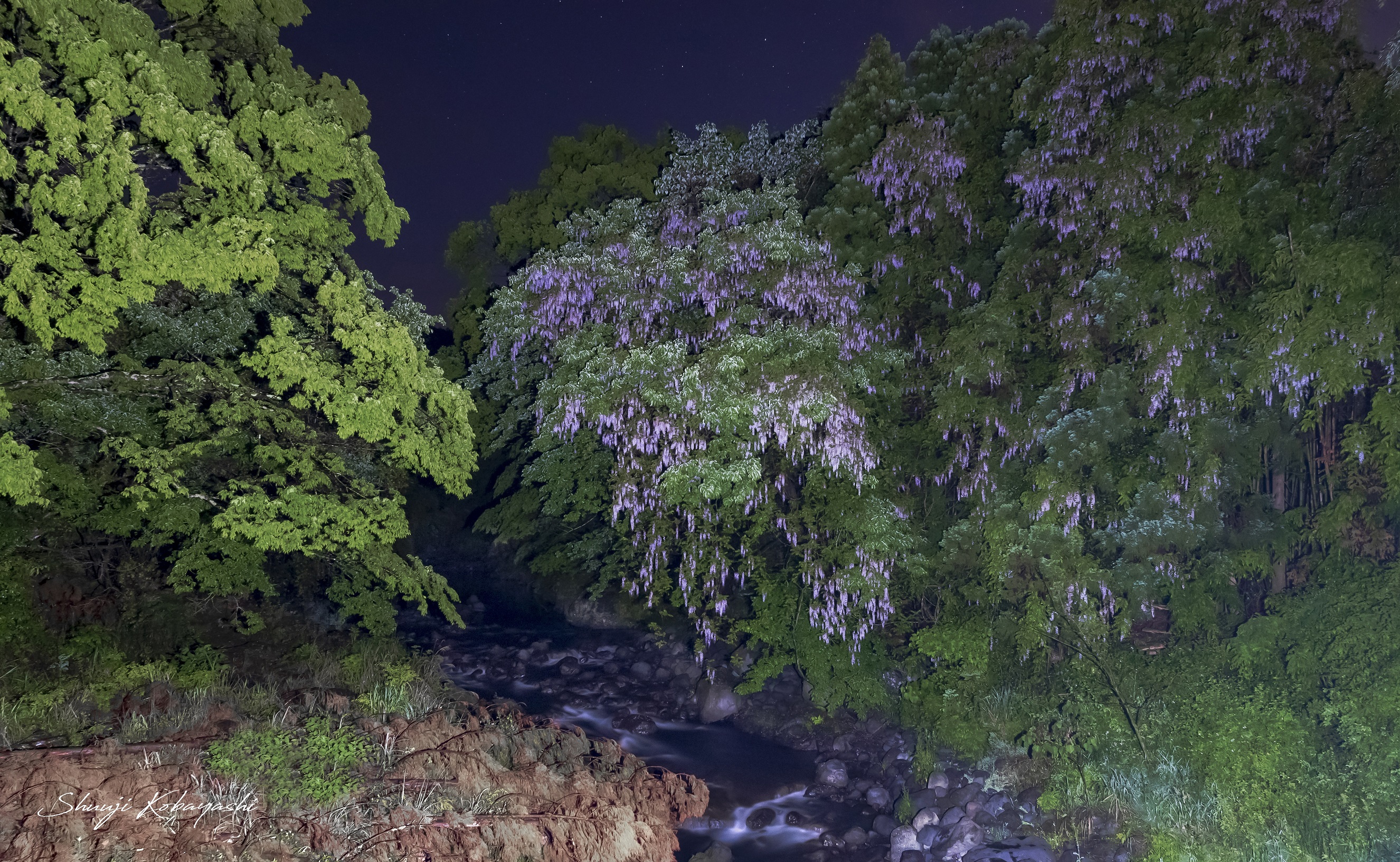 夜の富士の話を撮影してきました。