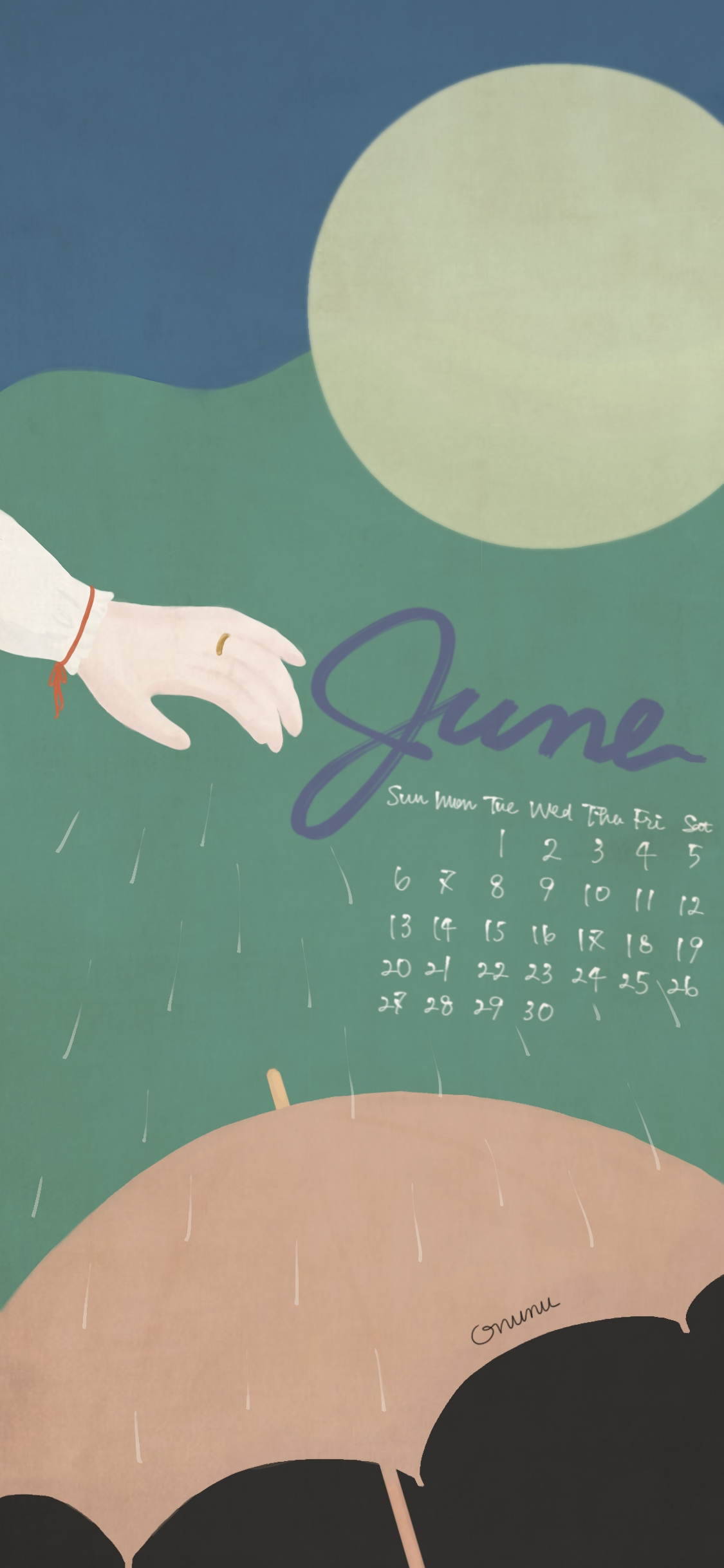 June 2021 Calendar｜6月のカレンダー