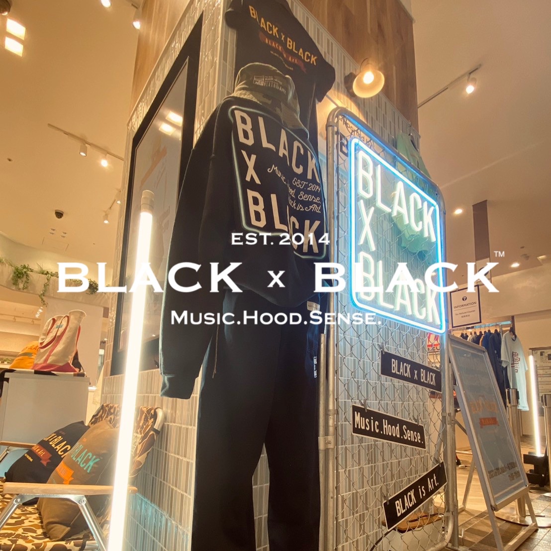 BLACKXBLACK POP UP STORE開催中！！