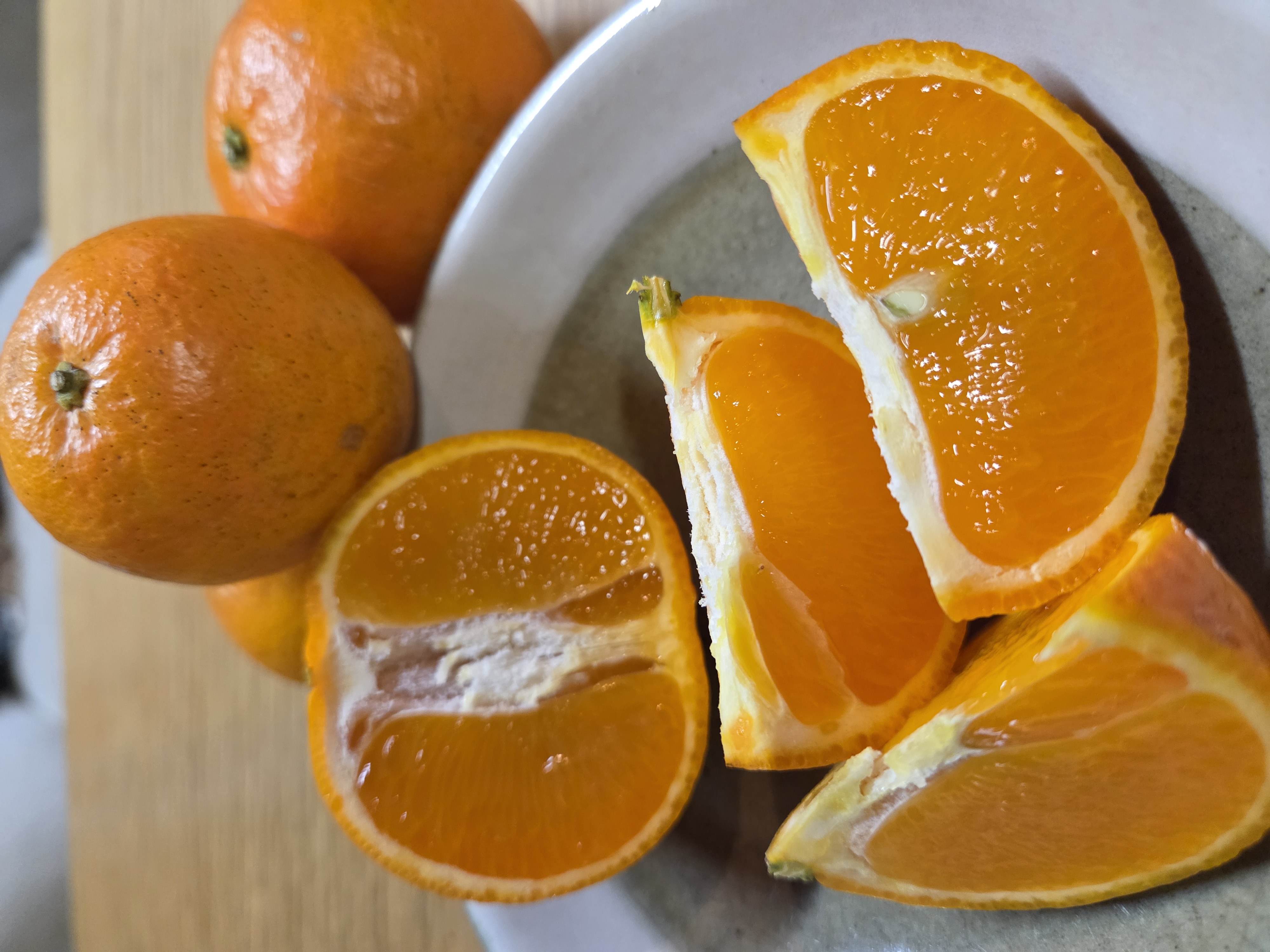 タンカンの収穫をしています！