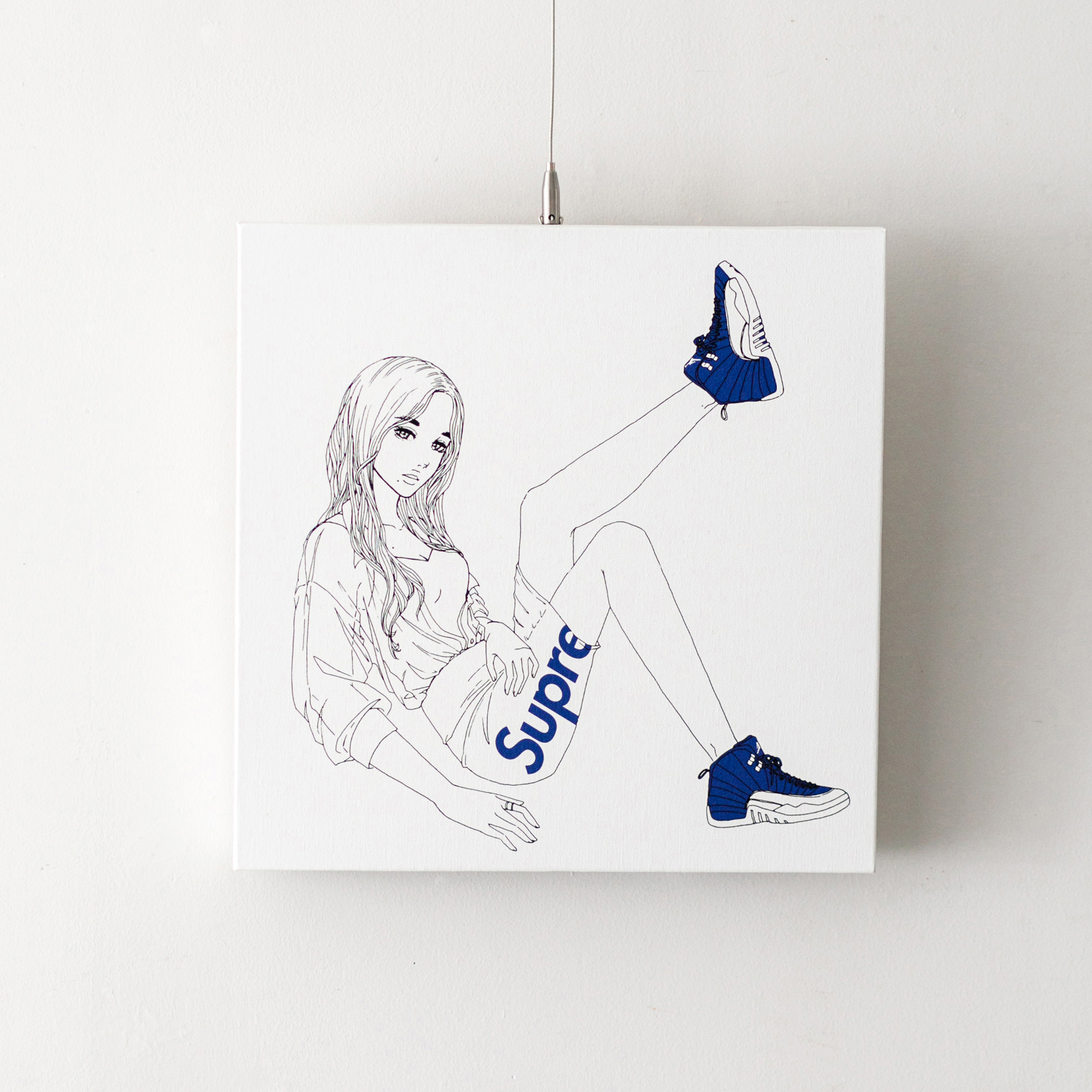 #スニーカー好きの女の子のアート SHOECREAM