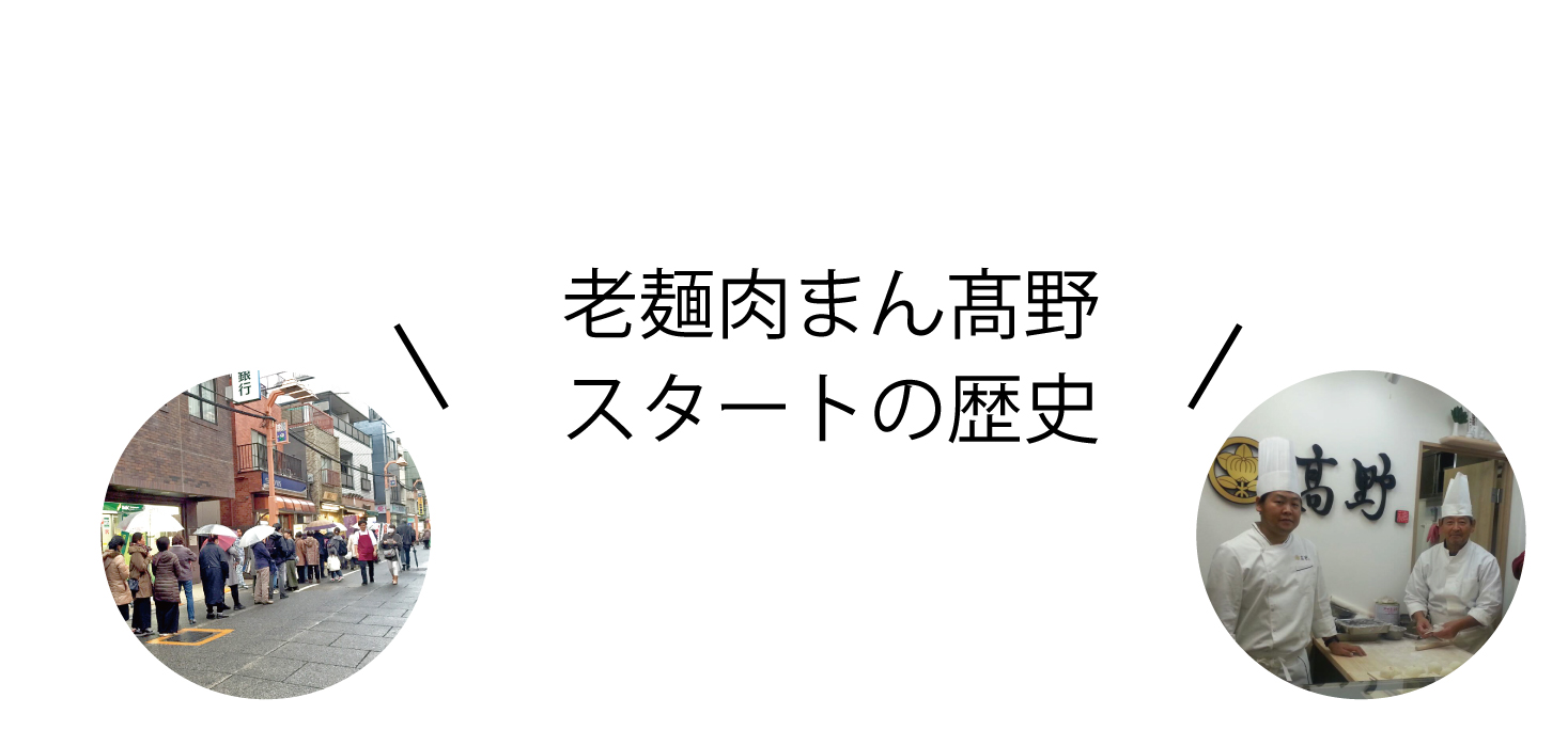老麺肉まん高野　スタートの歴史