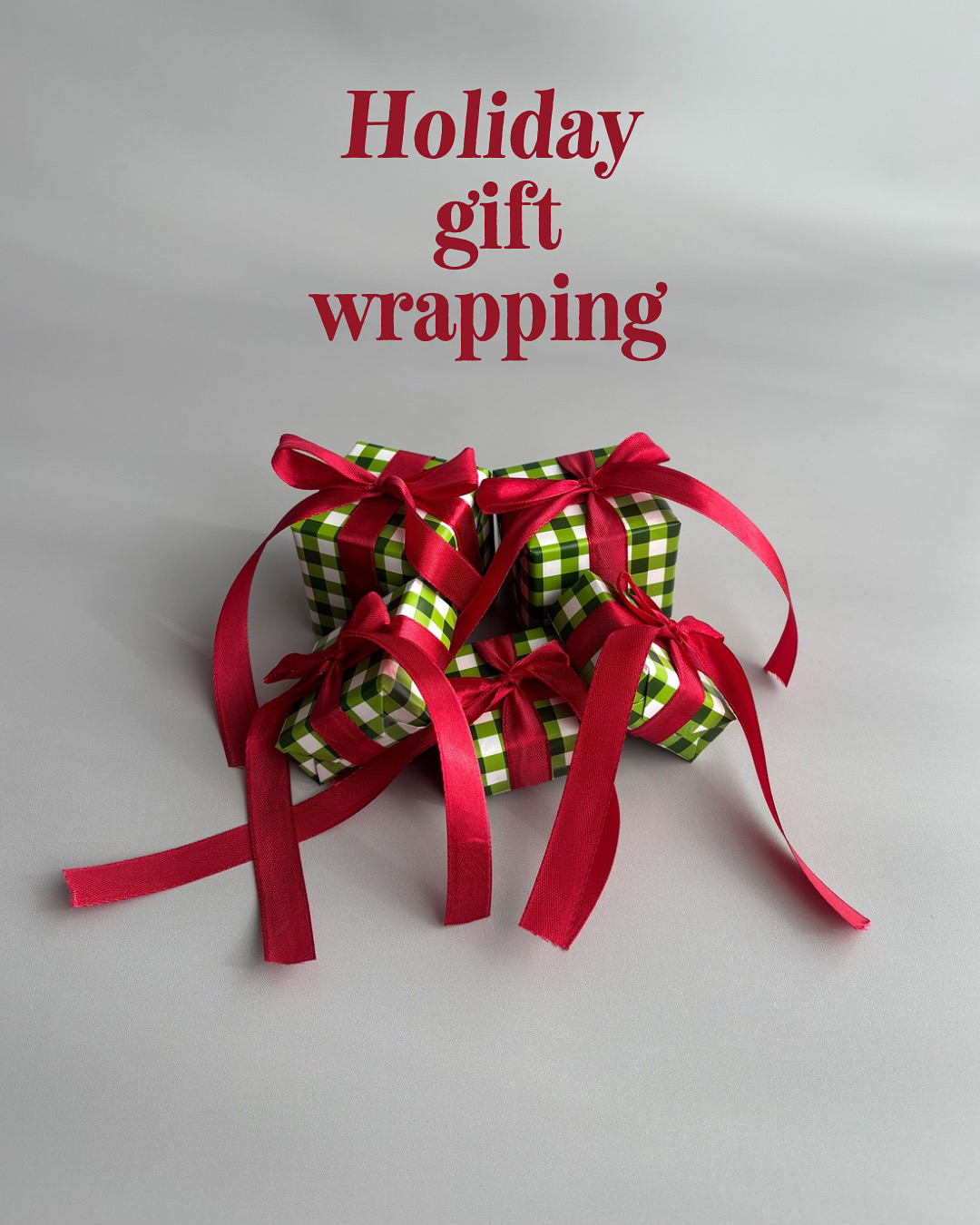 holiday gift wrappingキャンペーン🎄