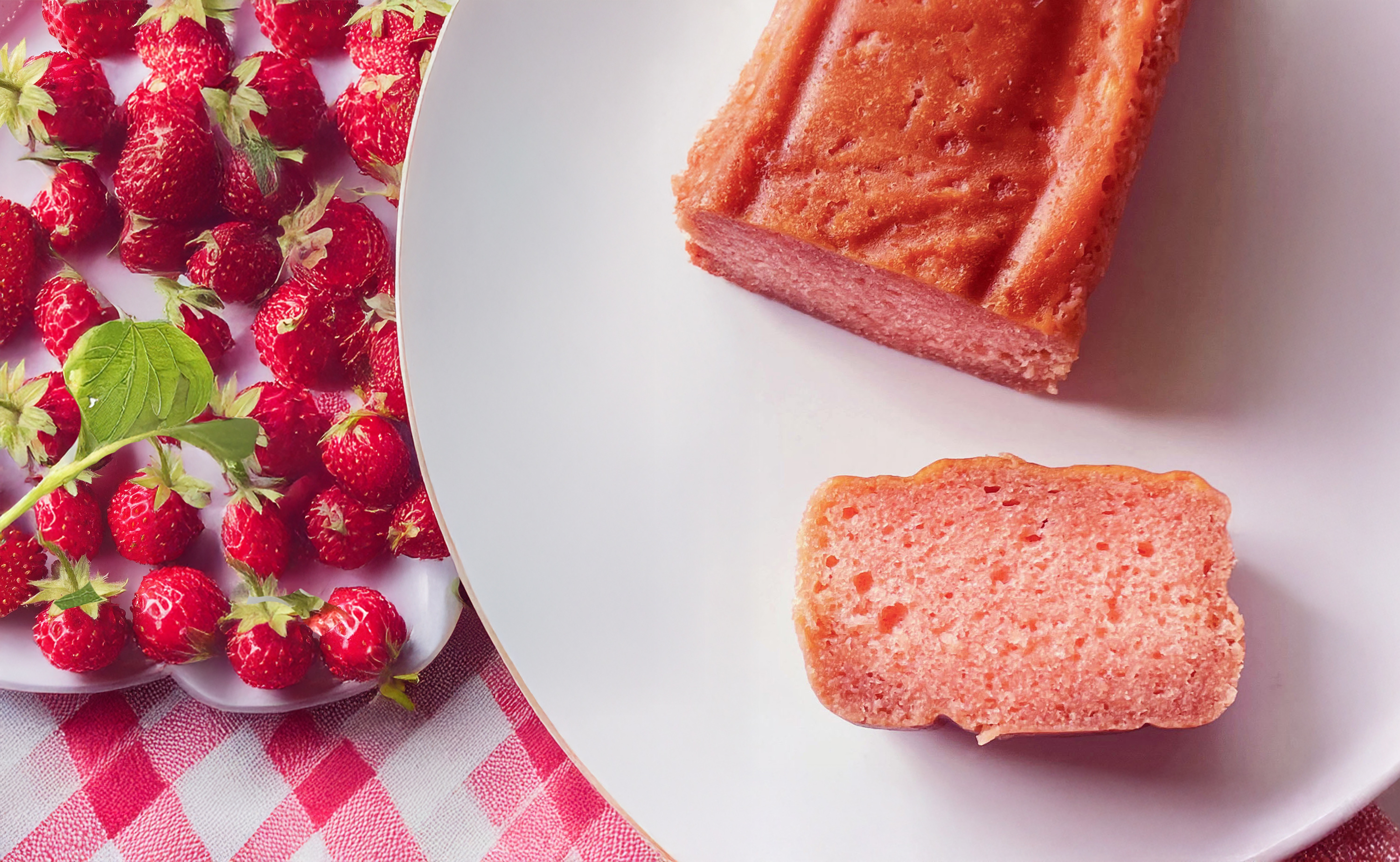 春限定、シャンパンいちごのイメージで作ったブランデーケーキフレーズ販売開始です。