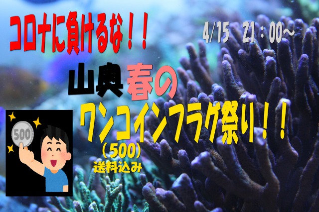 2020/04/15　21：00スタート『山奥春のワンコインフラグ祭り』のお知らせ