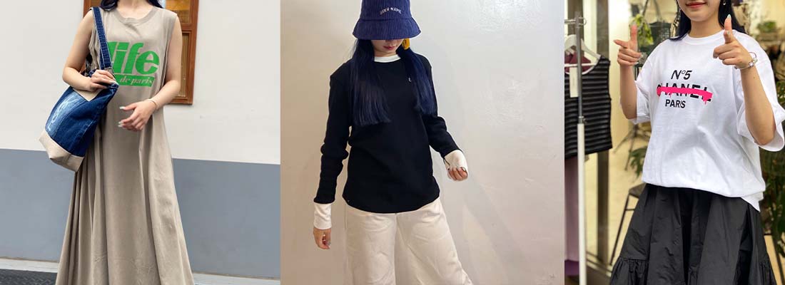 account ワンピースとTシャツ