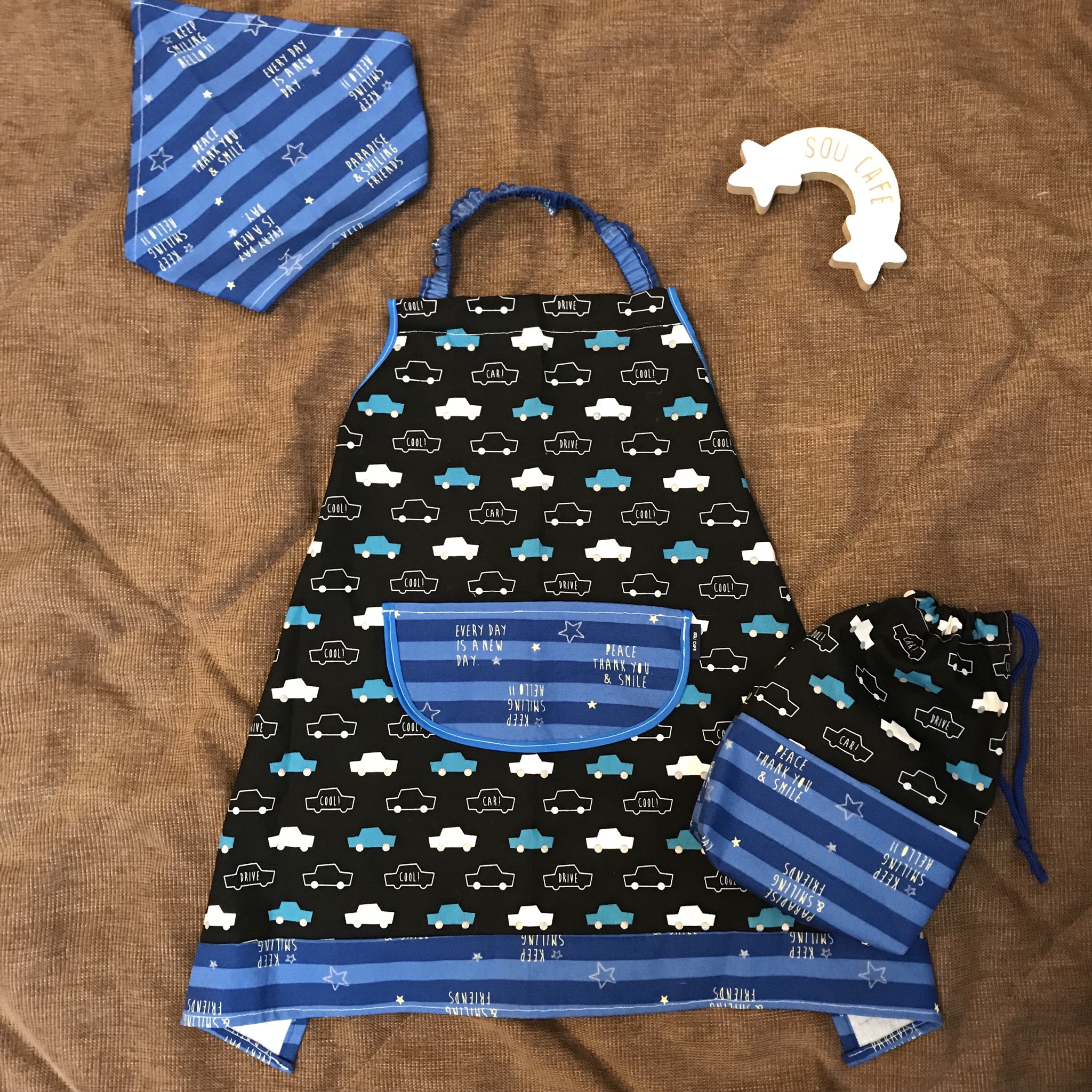 新商品♡キッズエプロン＆三角巾＆エプロン袋☆