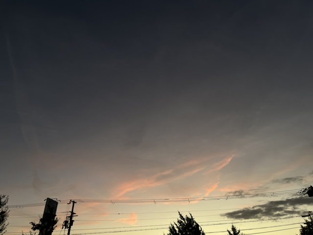 夕方の空