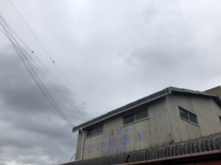 大粒の雨