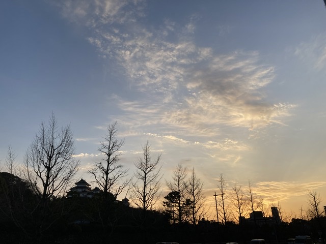 春の夕暮れ