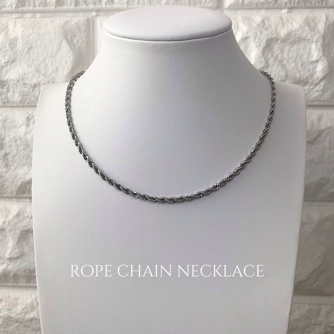 rope chain necklace  メンズレディース アクセサリー