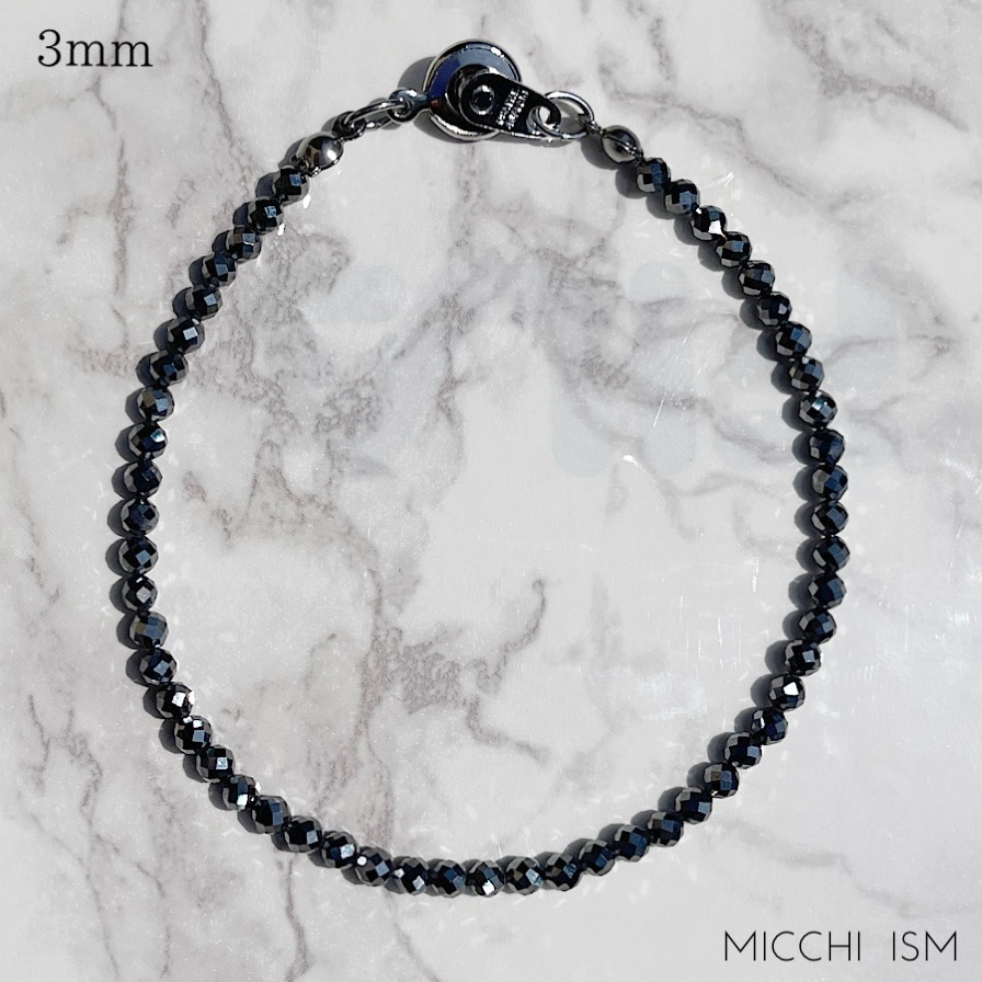 新商品。テラヘルツブレスレット、アンクレット3mm玉仕様を販売開始。メンズレディースアクセサリー