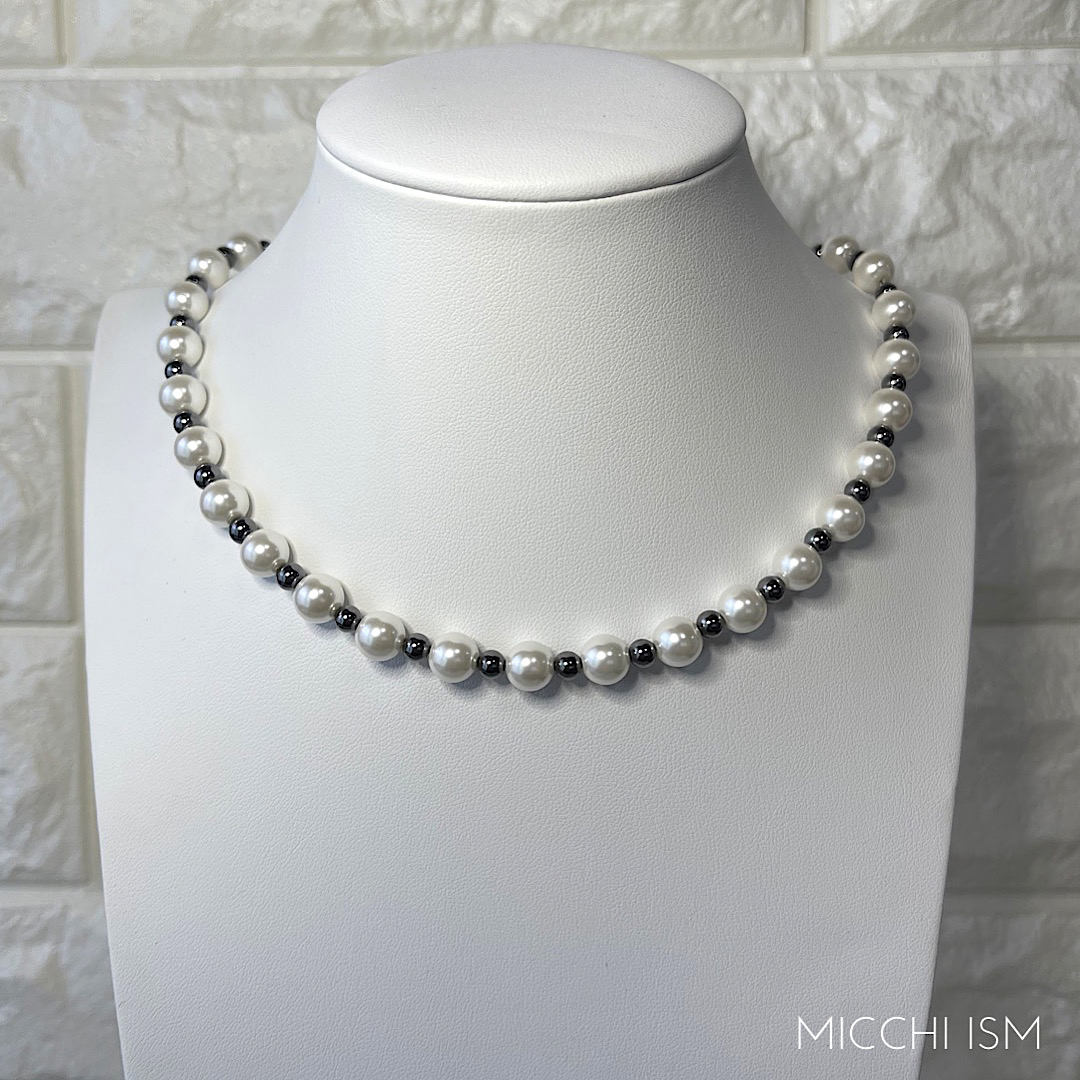 New style パールネックレス　メンズ　レディース