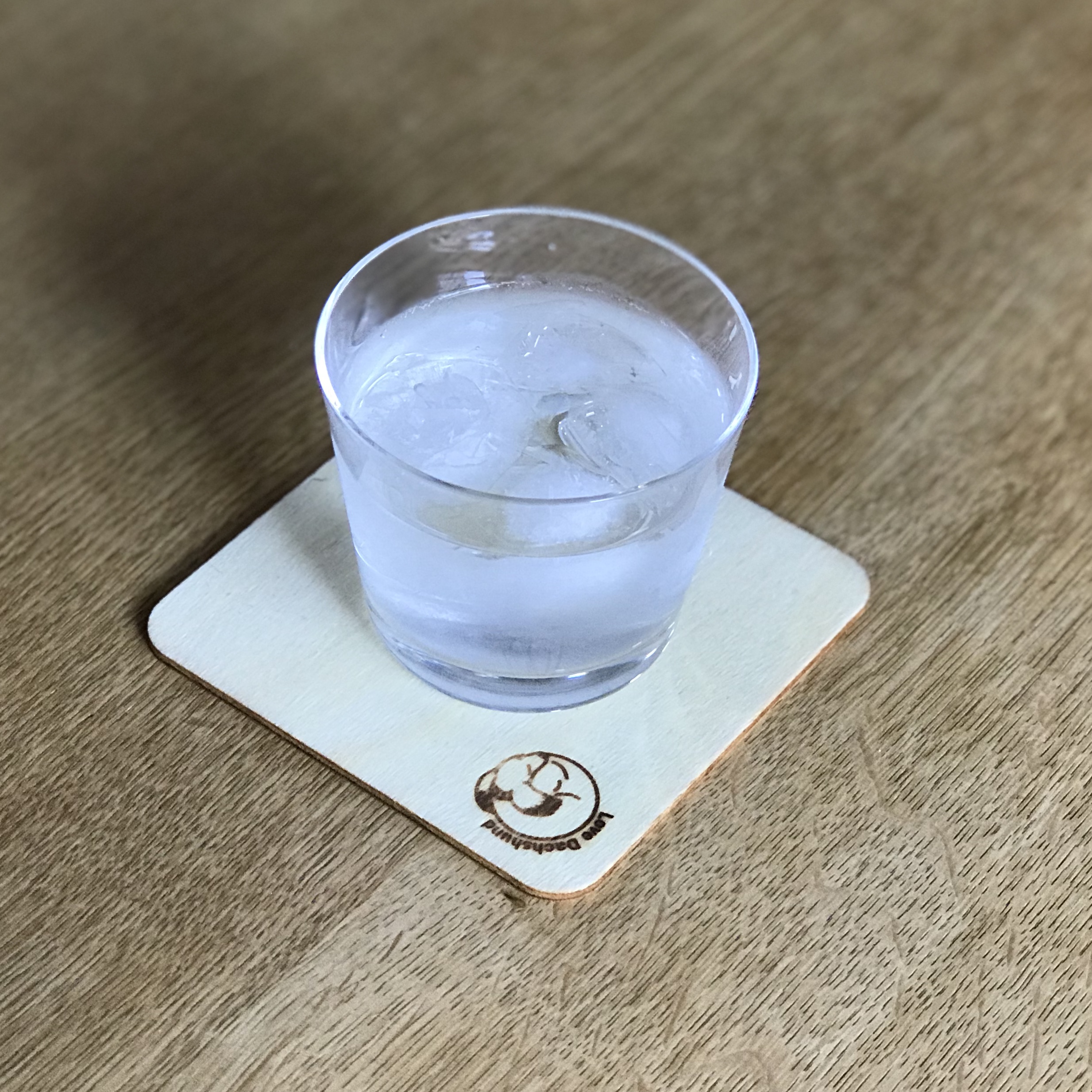💝まん丸ダックスの焼印コースターをプレゼント