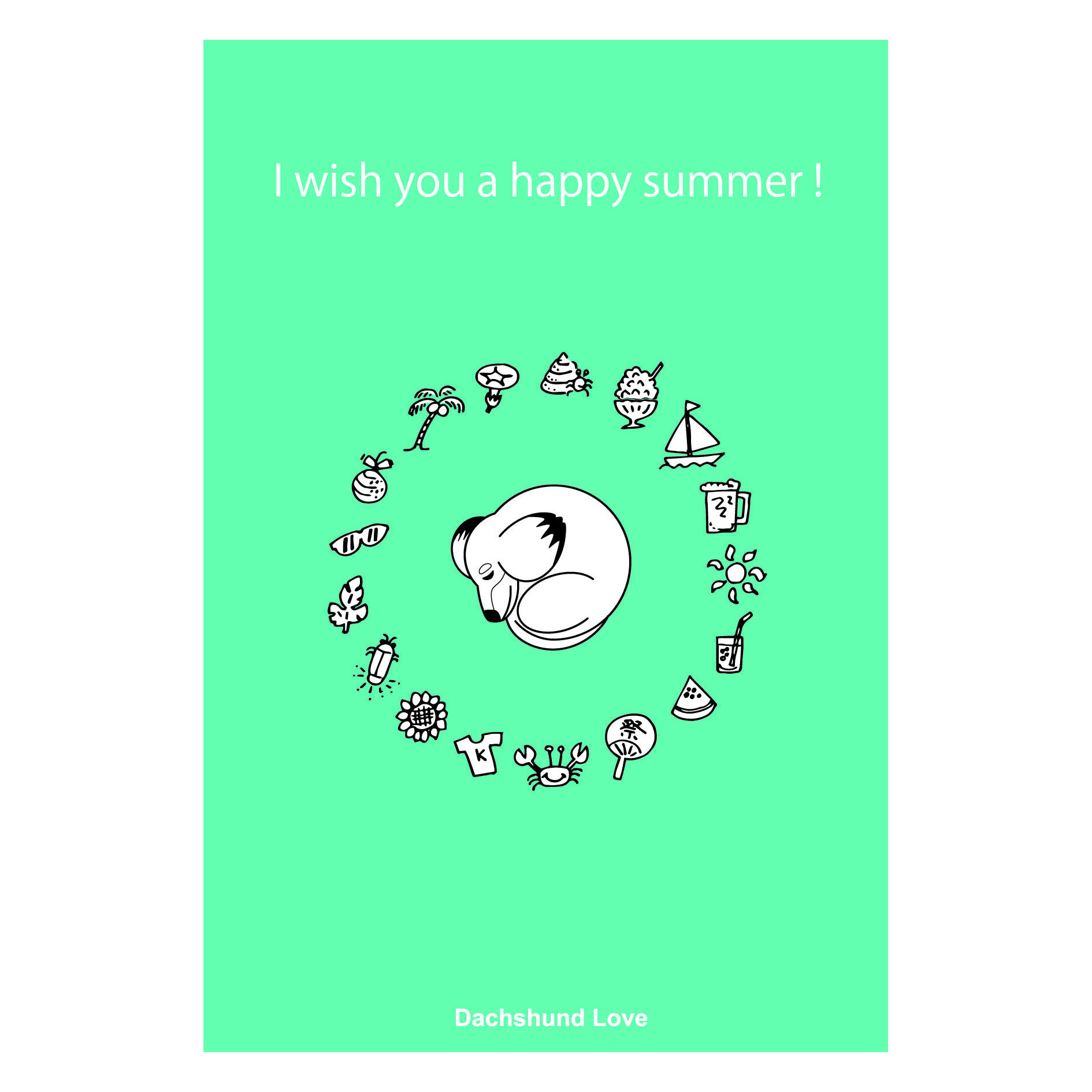 Summer Greetings 💛💙カード作ります。