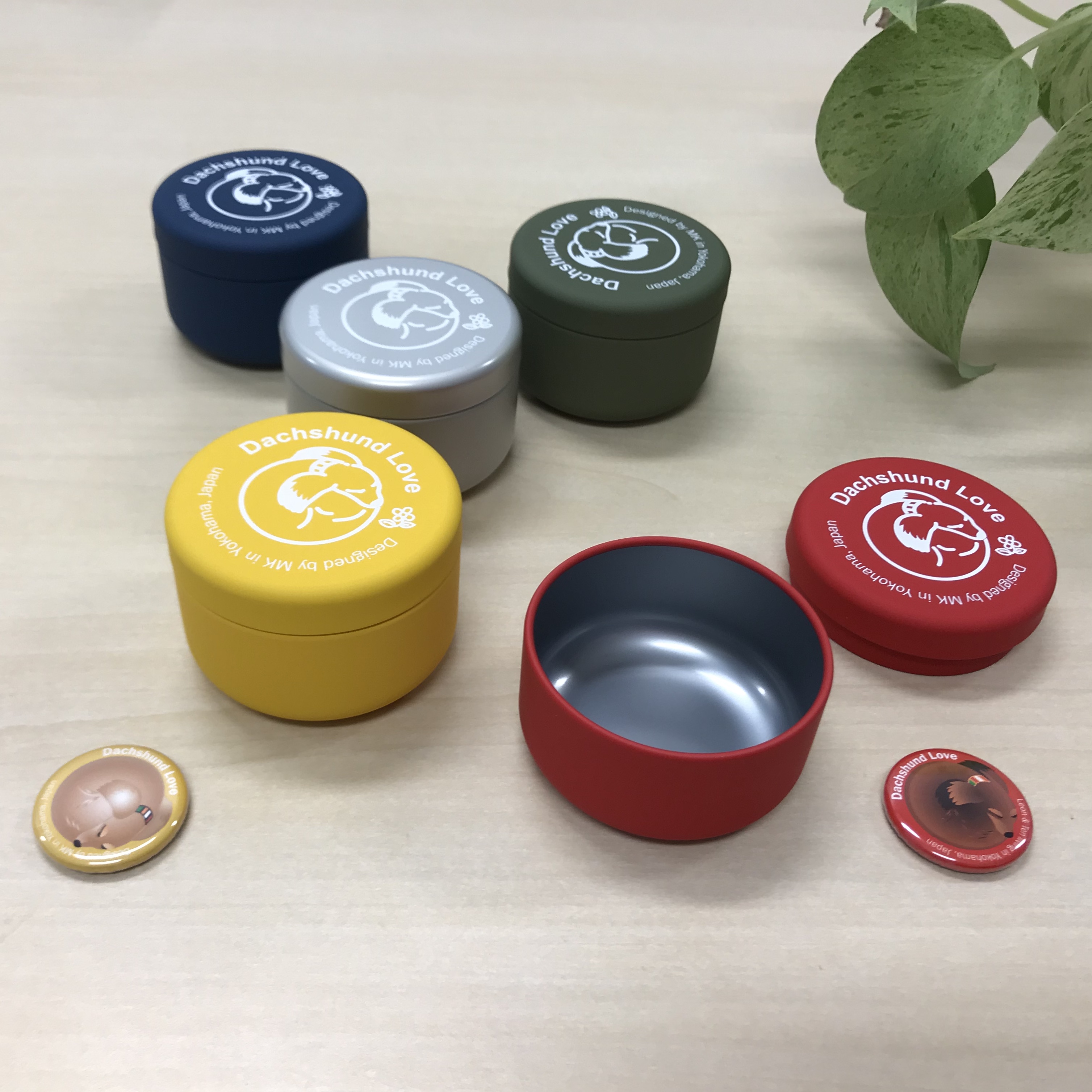 まん丸ダックスのプチ缶作りました。