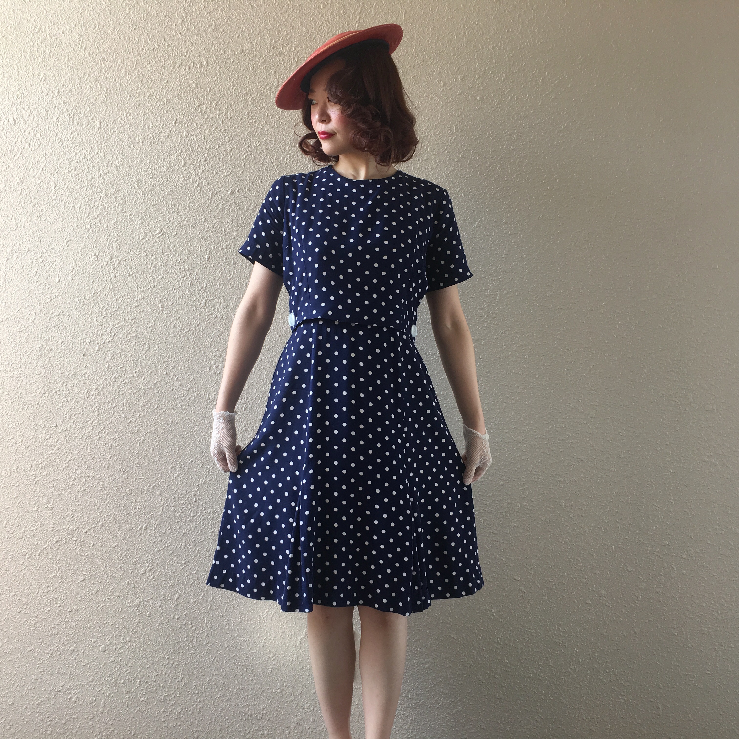 MODE O' DAY ドット柄ワンピース