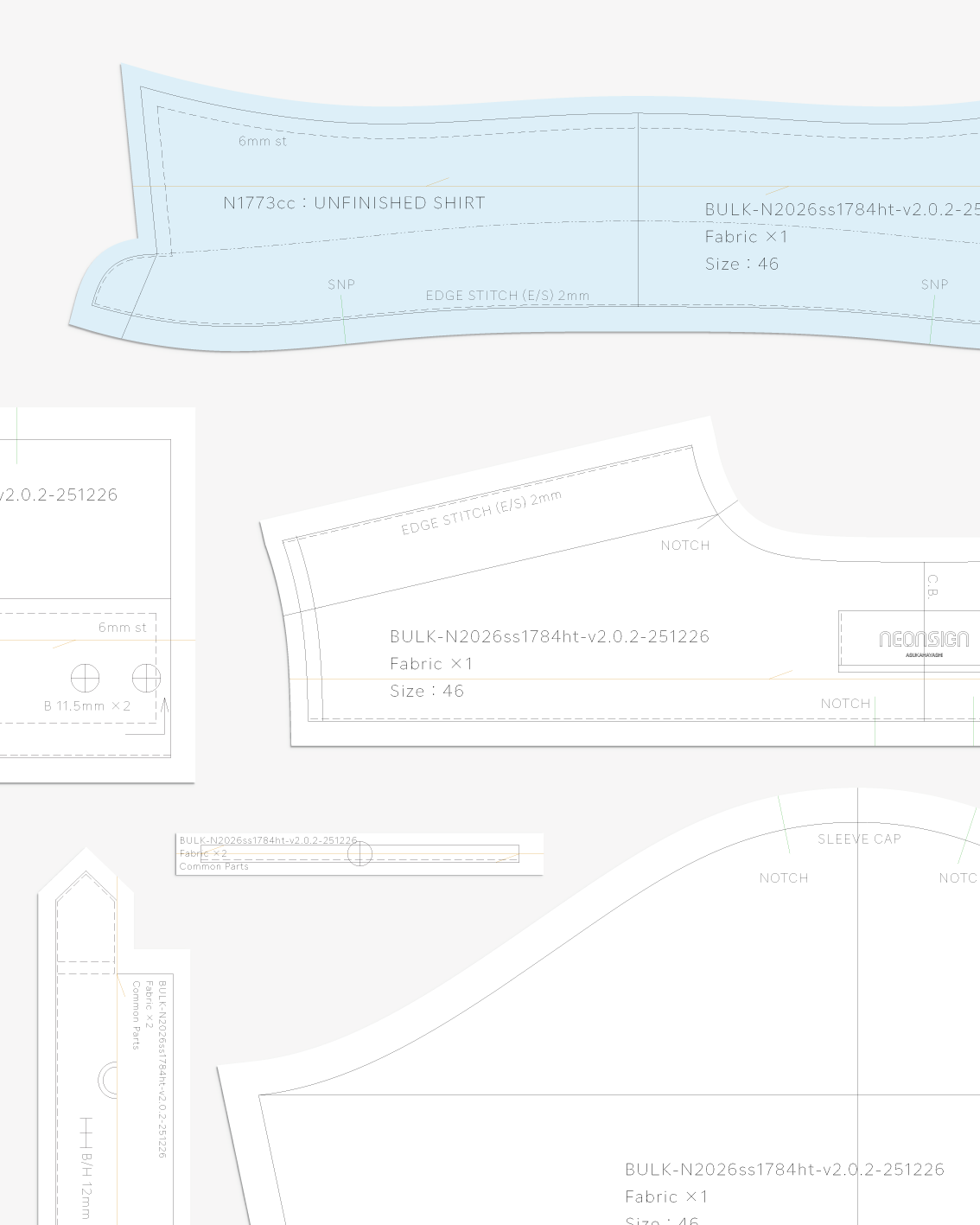 規則を外れた衿に、自由が宿る。