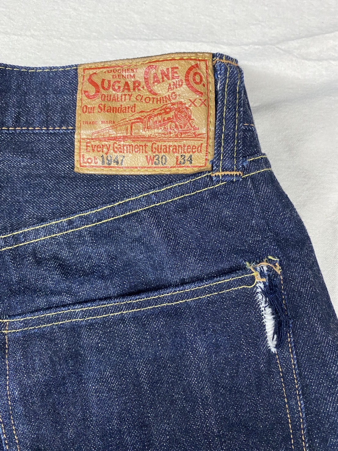 2023.2/24 ☔️ ジーンズバックポケット破れリペア👖🧵