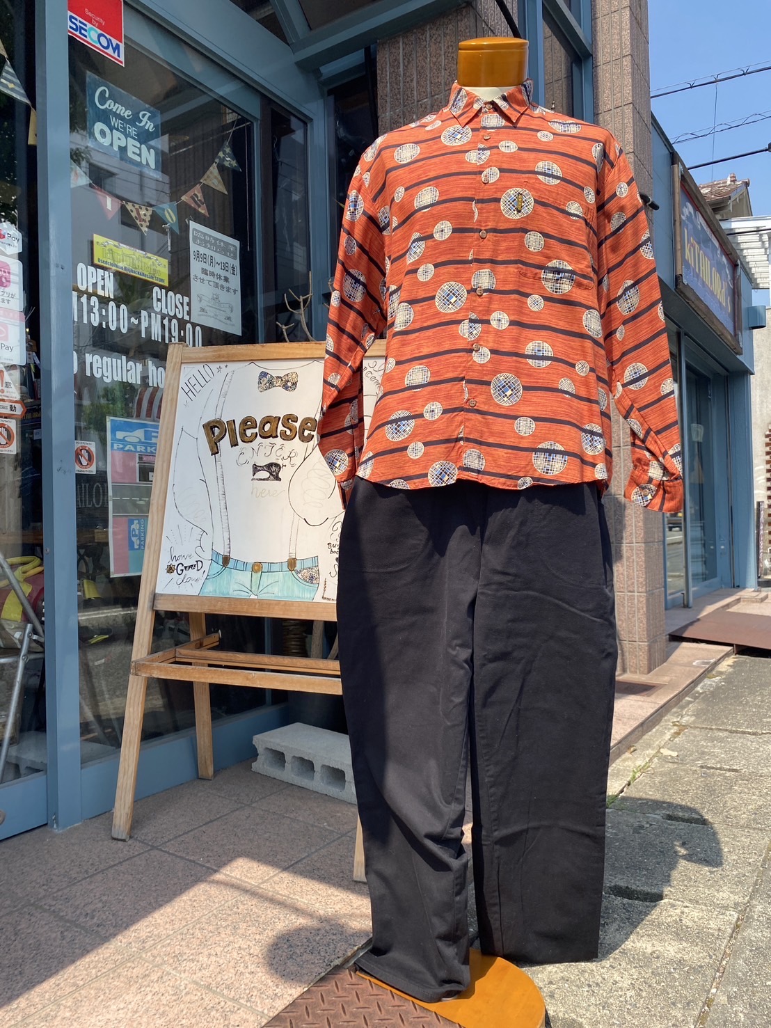 2024.9/8 🌤️ 自分が欲しいシャツにイージーパンツでラフに🕺🏻