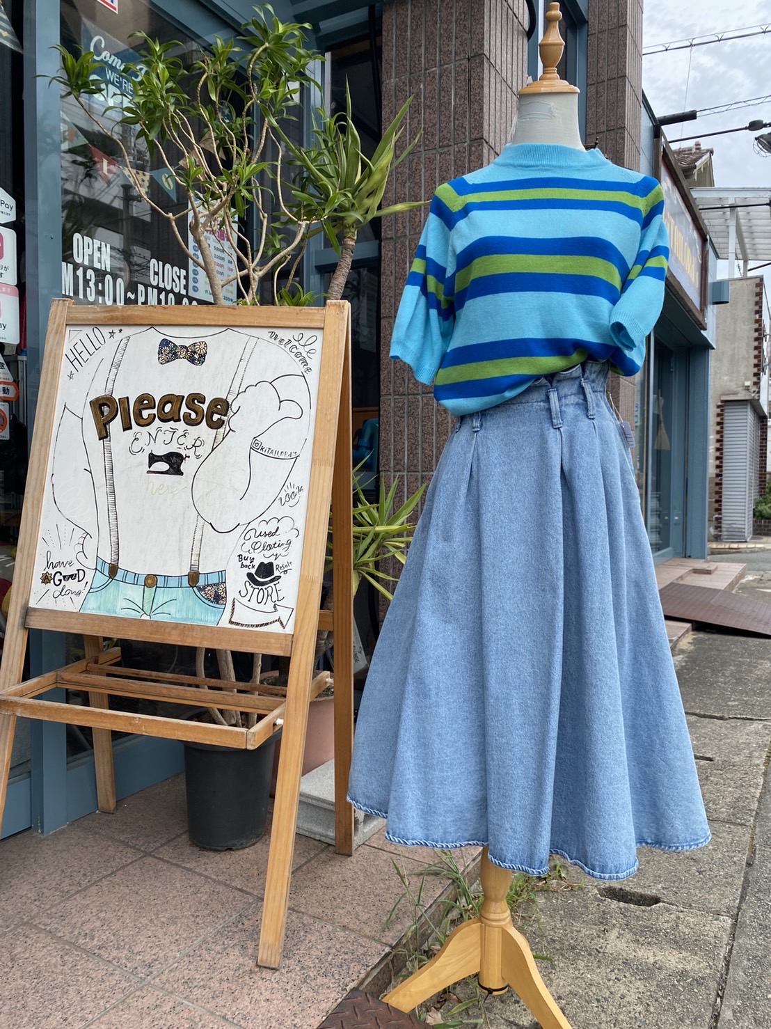 2023.8/14 🌥 あなどってはいけないデニムスカート💃🏻