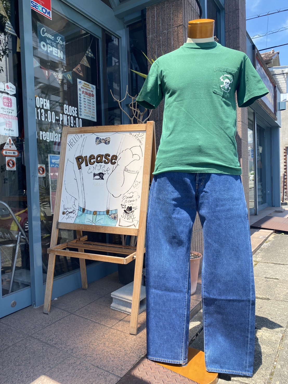 2024.7/30 🌞 男らしいサイズ感でアメカジ🇺🇸🇯🇵🕺🏻🏴‍☠️