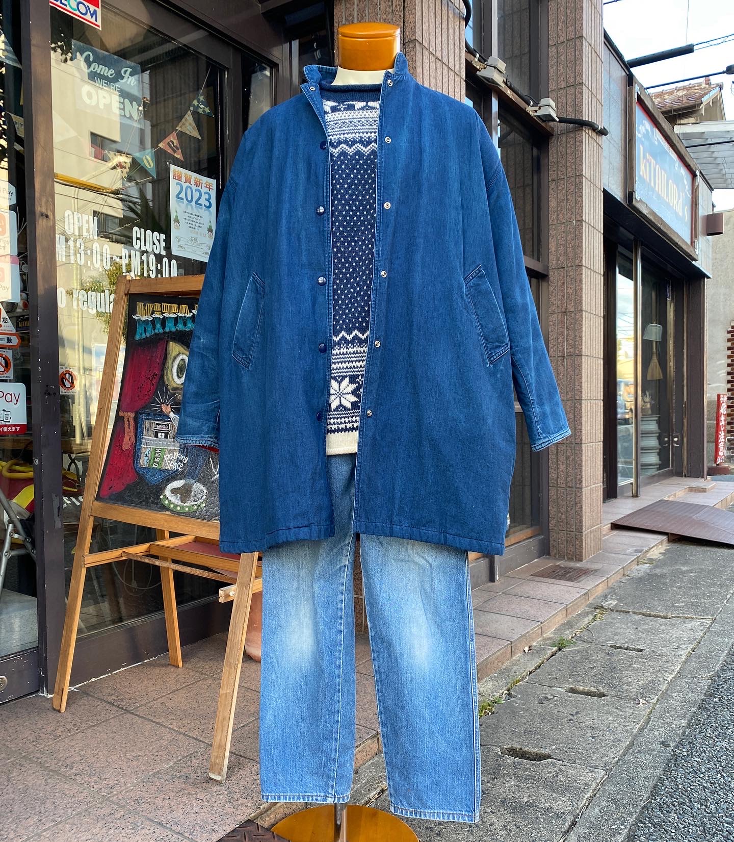 2023.1/4 🌤 新年はデニムonデニムでスタート🕺🏻