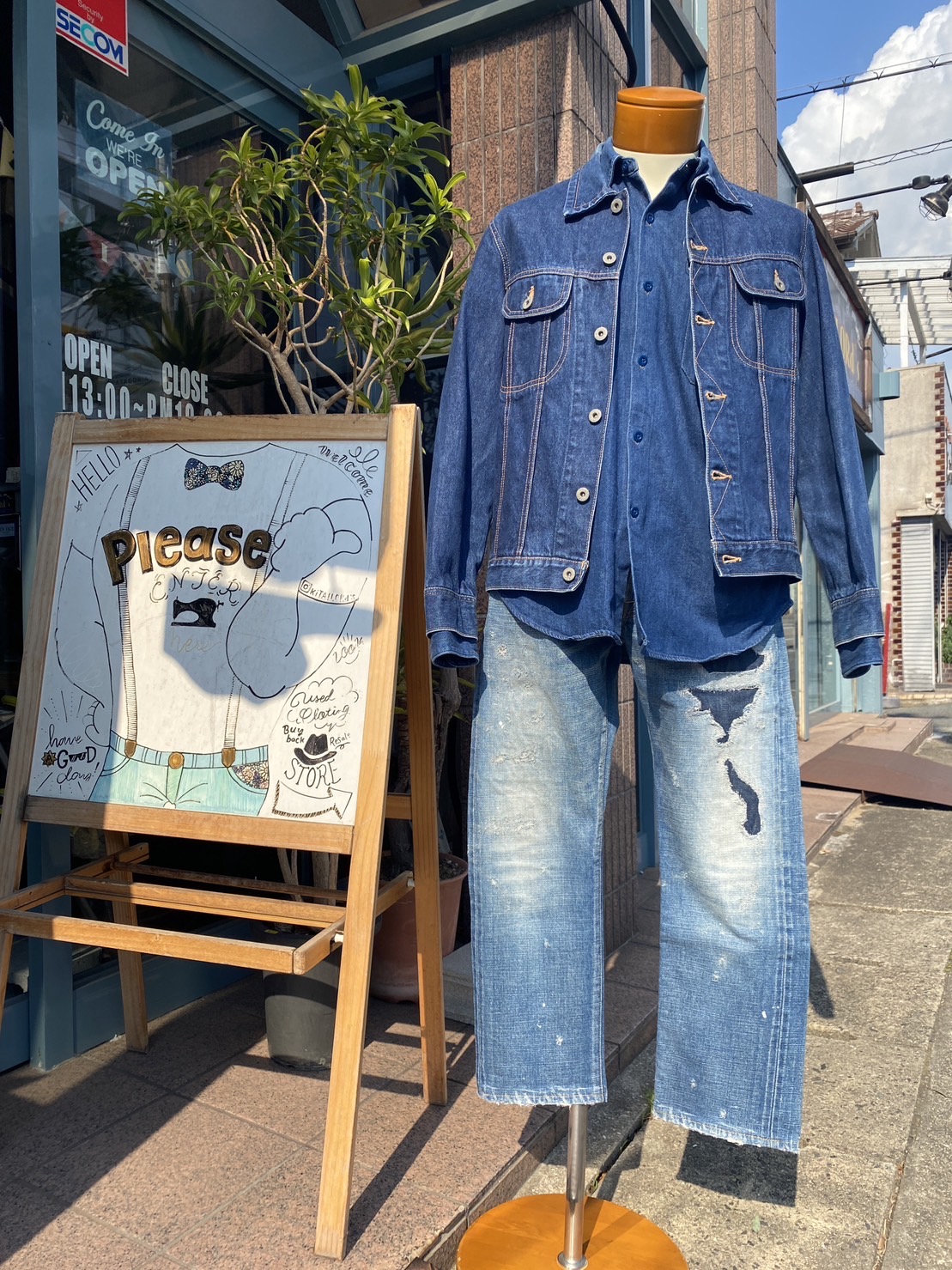 2023.10/25 ⛅️ 🇯🇵全身デニムのワントーンコーデ🕺🏻