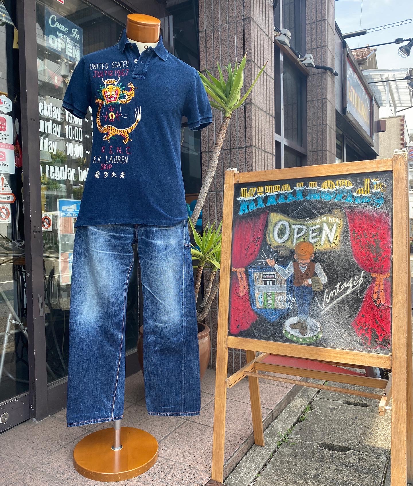 2022.5/31 🌥 メンズインディゴコーデ💙🕺🏻